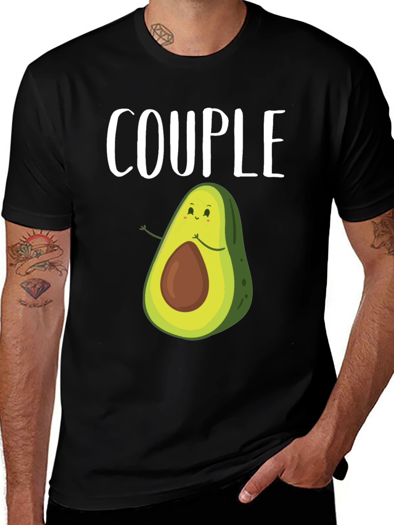 Variant 18 of Avocado Couple Matching T-Shirt