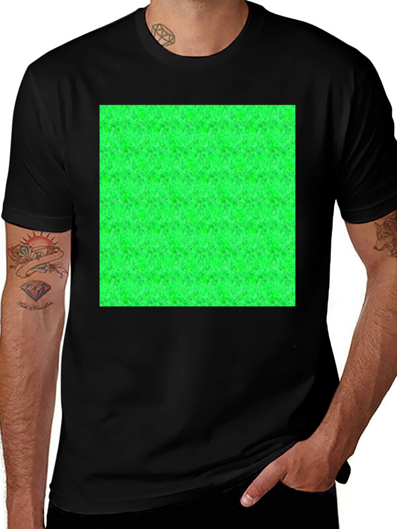 Variant 24 of Grass Pattern Black Tee