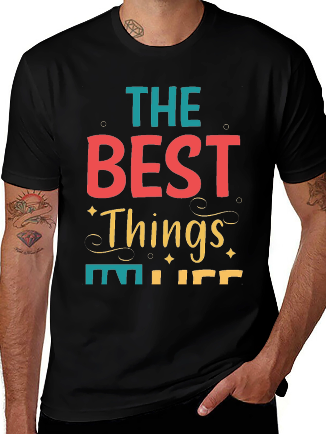 Variant 14 of The Best Things in Life Tee - Stylish Graphic T-Shirt