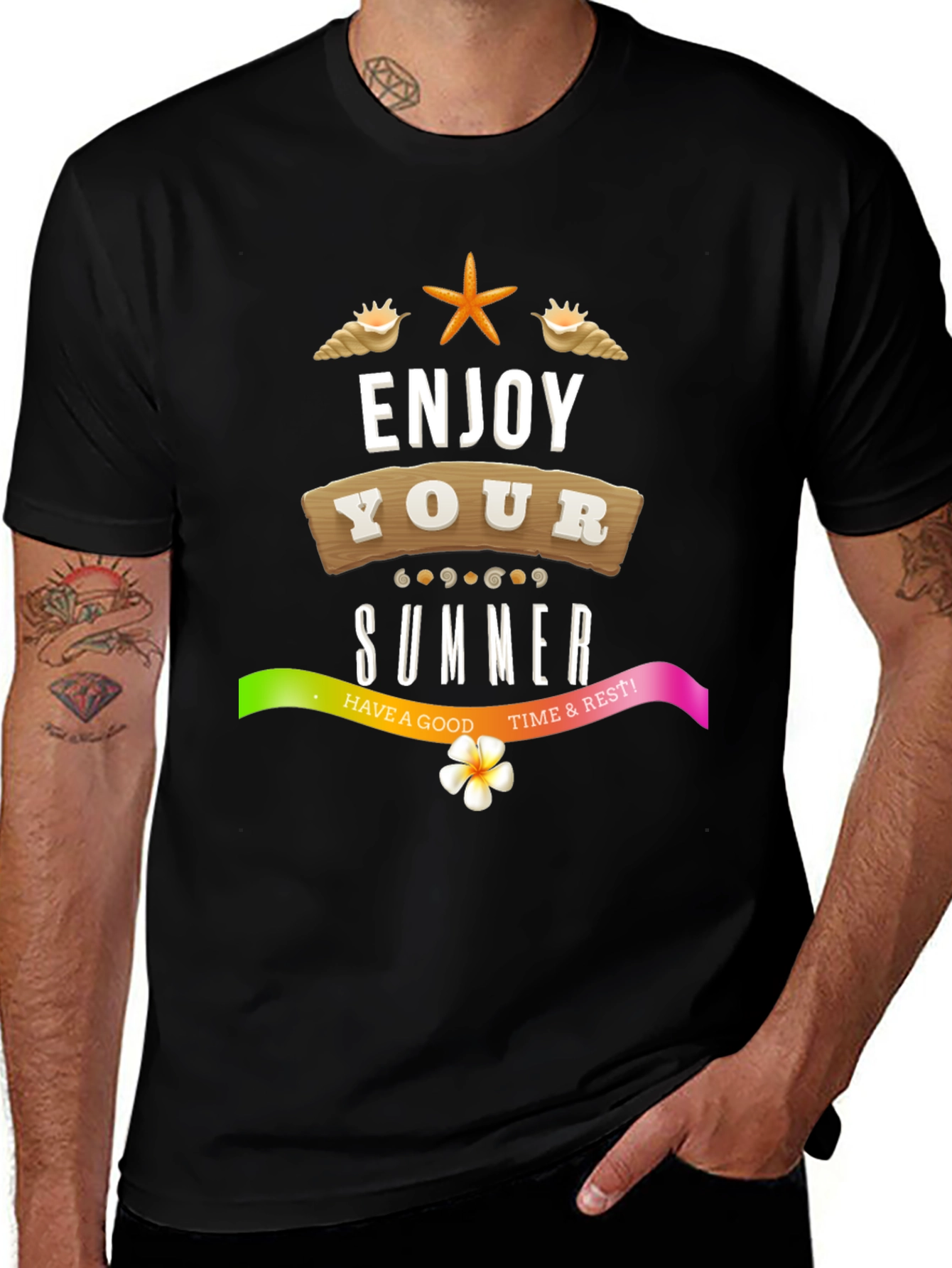 Variant 23 of Enjoy Your Summer T-Shirt - Beach Vibes