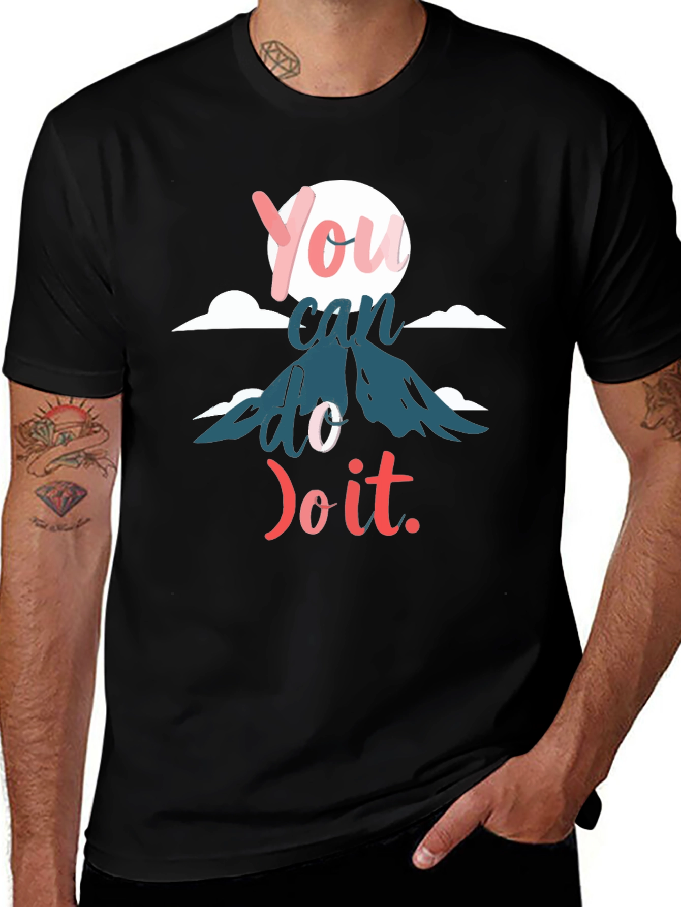 Variant 16 of Motivational "You Can Do It" Graphic Tee