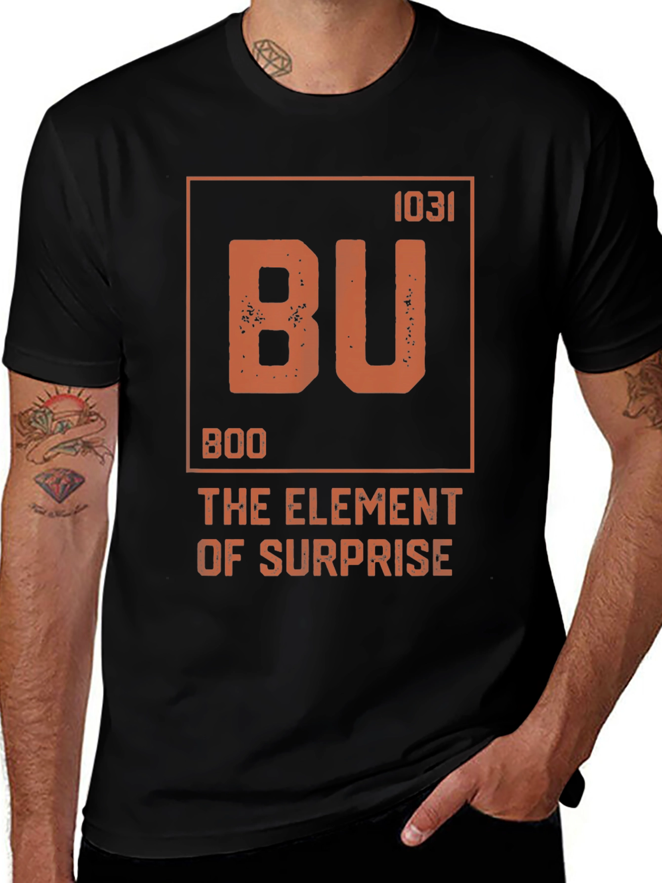 Variant 27 of Boo Element of Surprise T-Shirt - Funny Halloween Tee