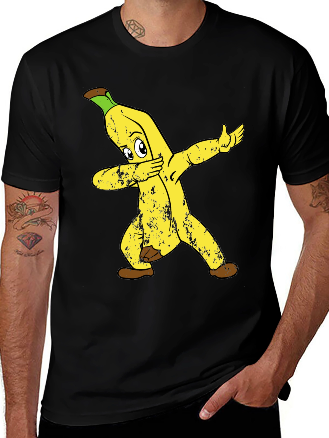 Variant 19 of Dabbing Banana Graphic Tee - Funny Fruit Shirt