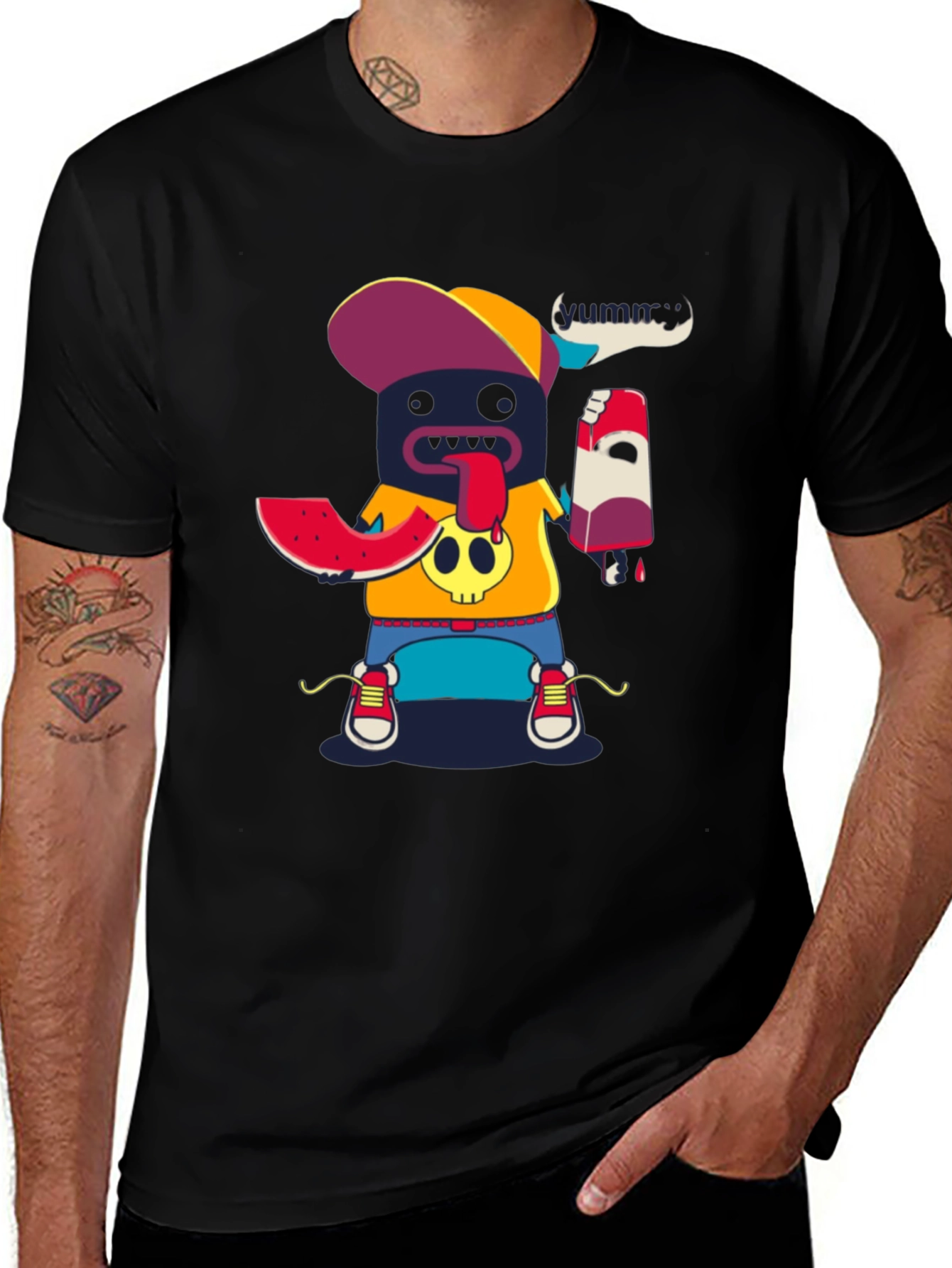 Variant 9 of Cartoon Character Graphic Print Tee