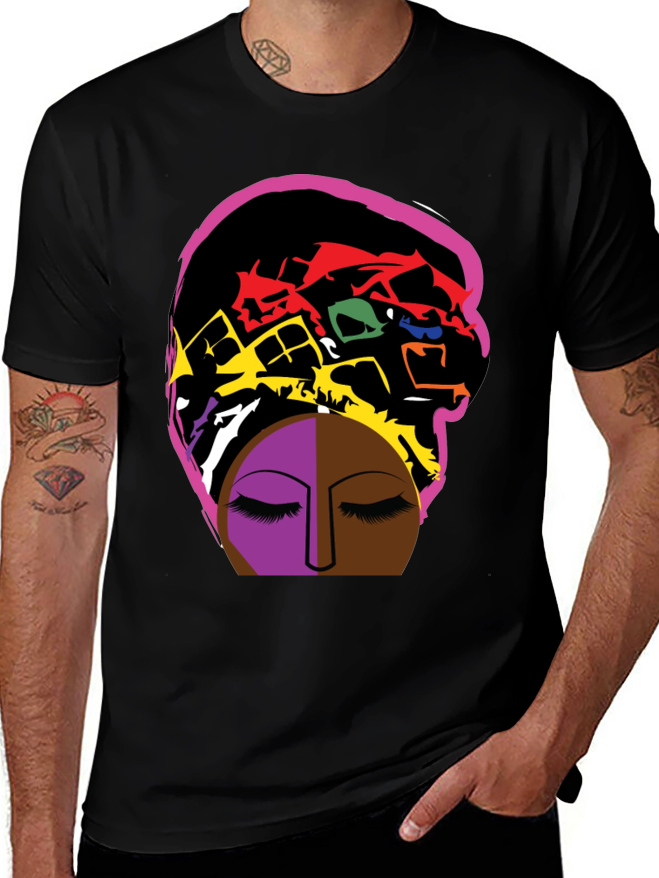 Variant 7 of Abstract Portrait Graphic Tee