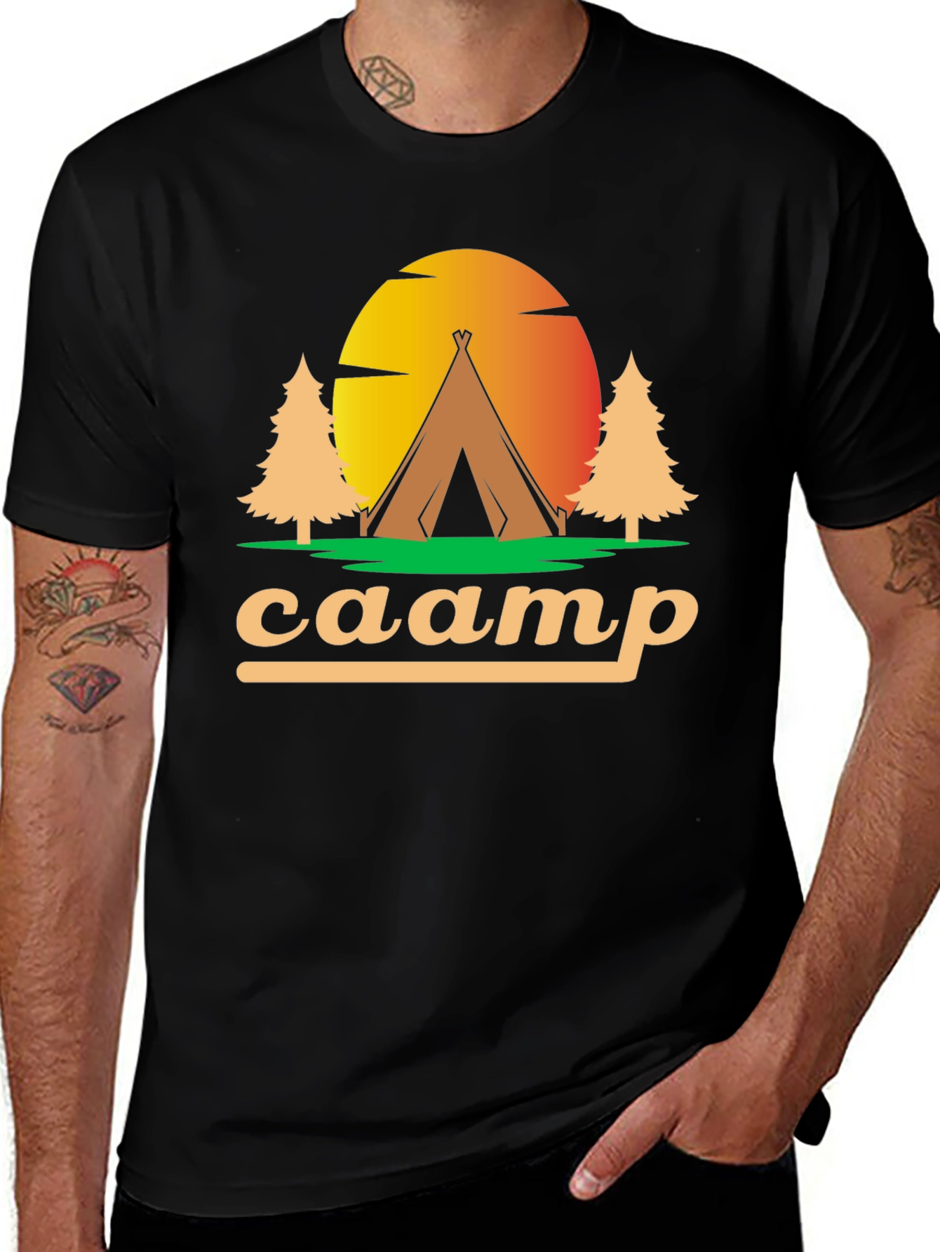 Variant 10 of Camping Graphic Tee - Adventure Ready!