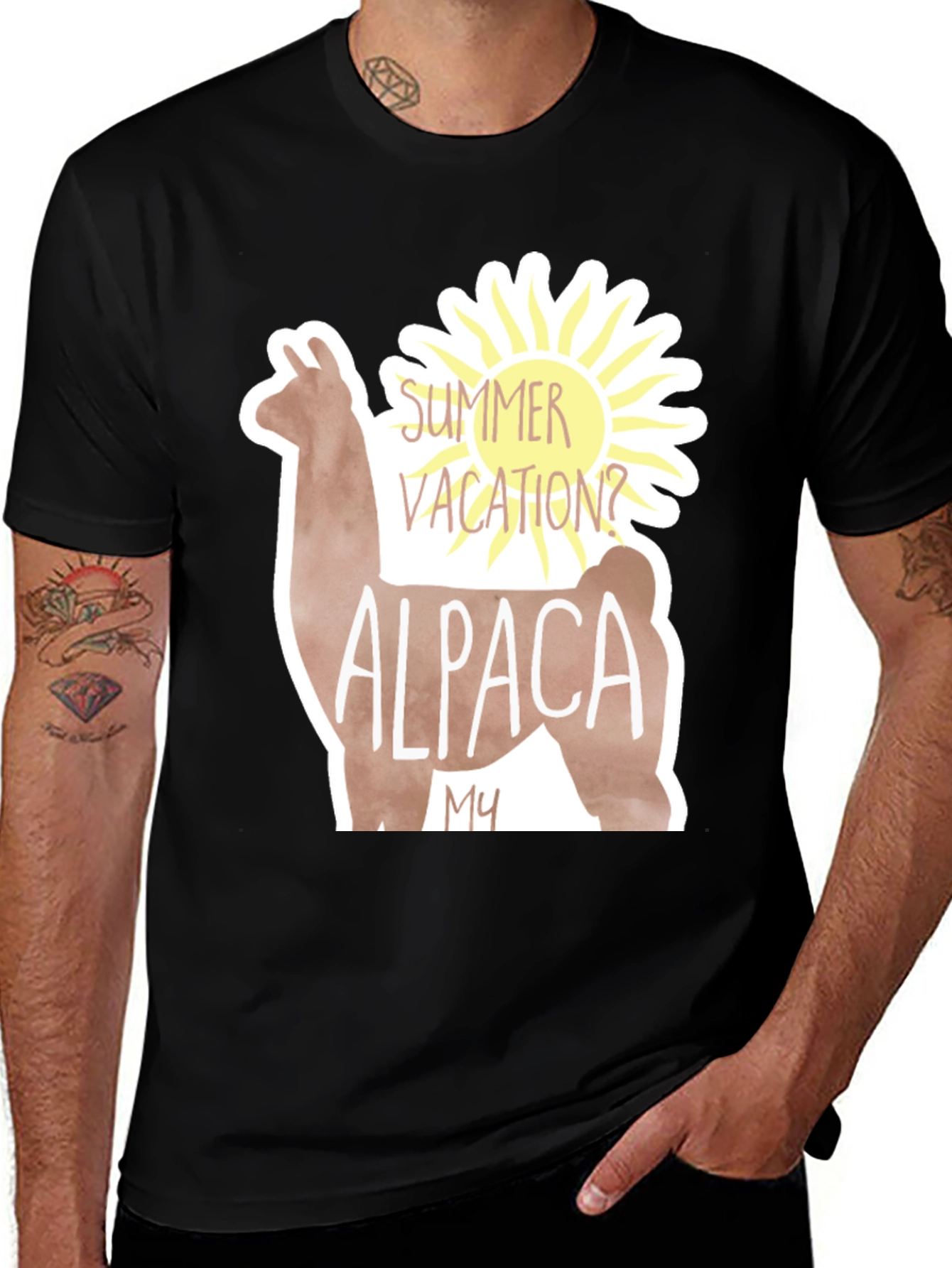 Variant 12 of Alpaca Summer Vacation T-Shirt