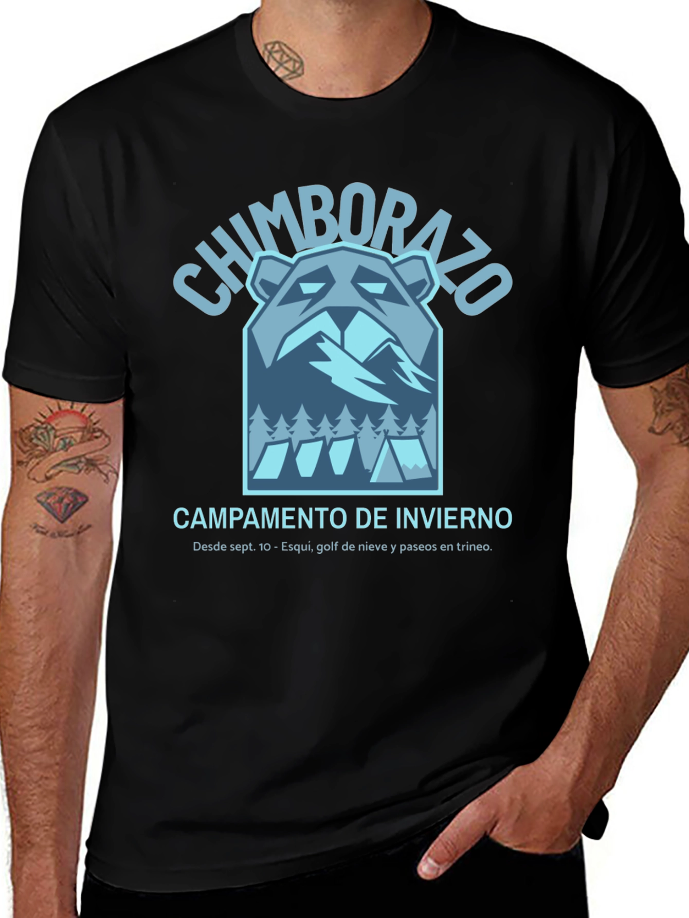 Chimborazo Winter Camp T-Shirt - Bear Graphic Tee