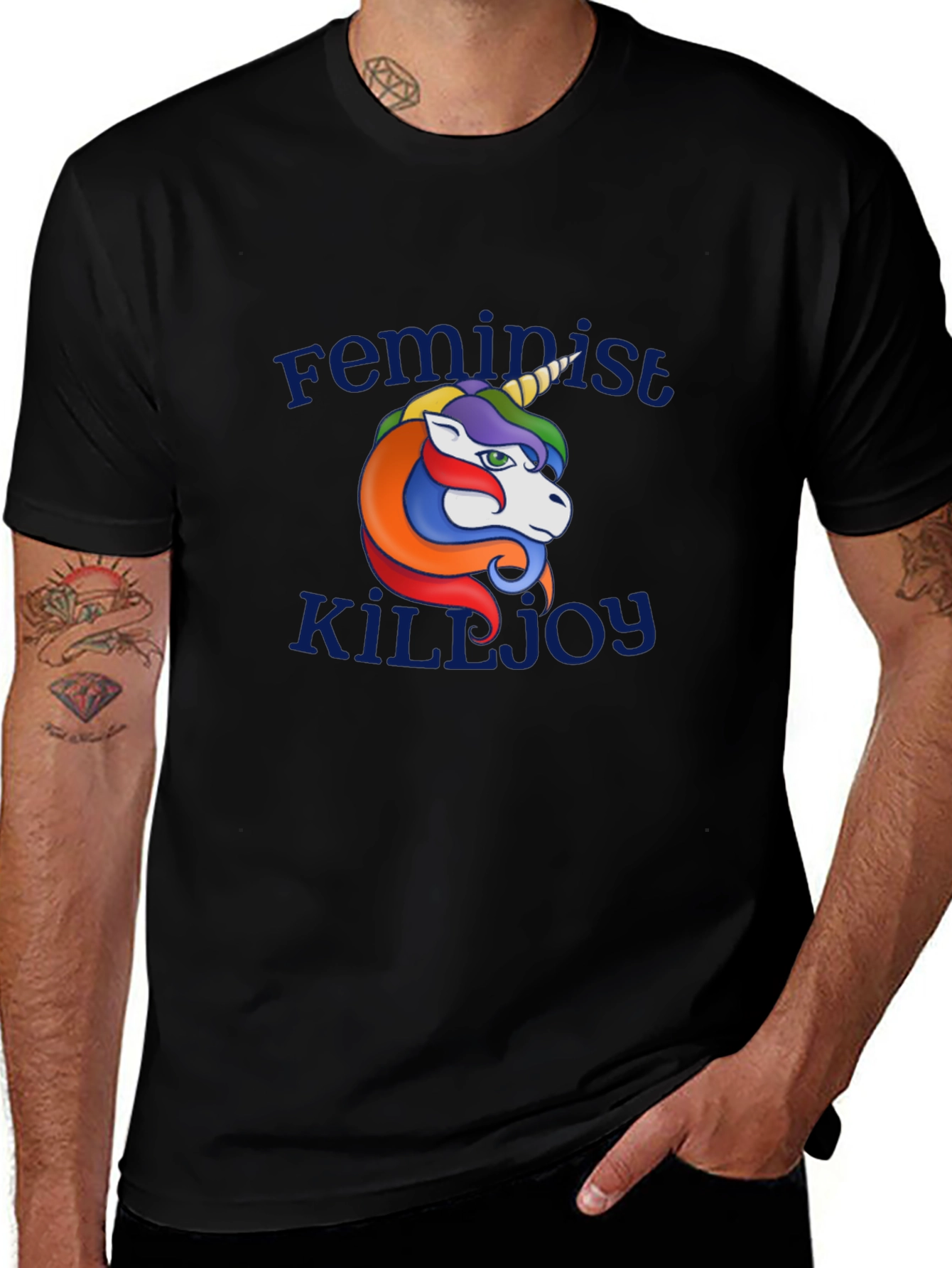 Variant 18 of Feminist Killjoy Unicorn Graphic T-Shirt