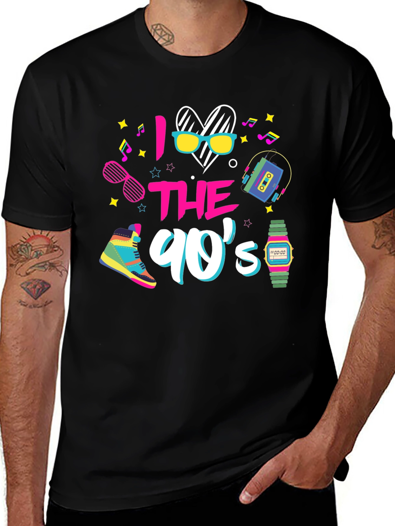 Variant 5 of I Love The 90s Retro Style T-Shirt