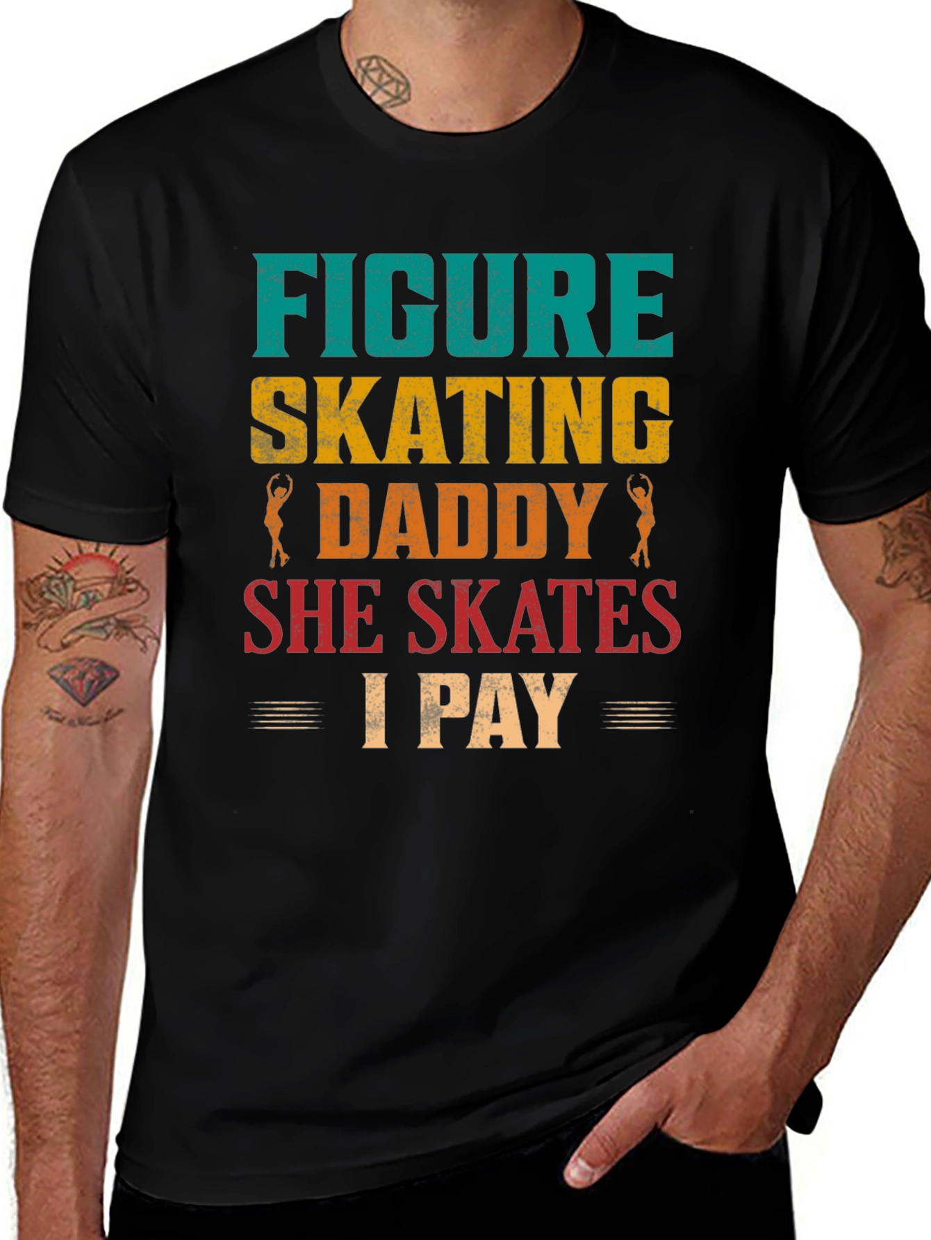 Variant 3 of Figure Skating Daddy T-Shirt