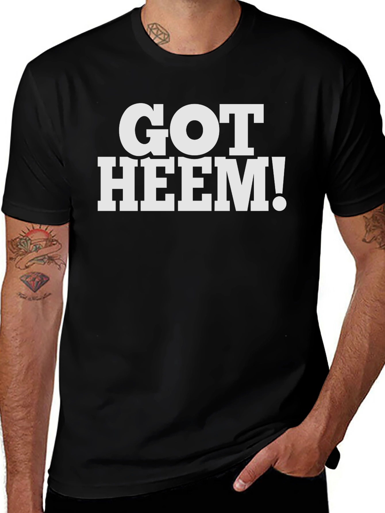 Black Got Heem! Graphic Tee - Trendy Slogan T-Shirt main image