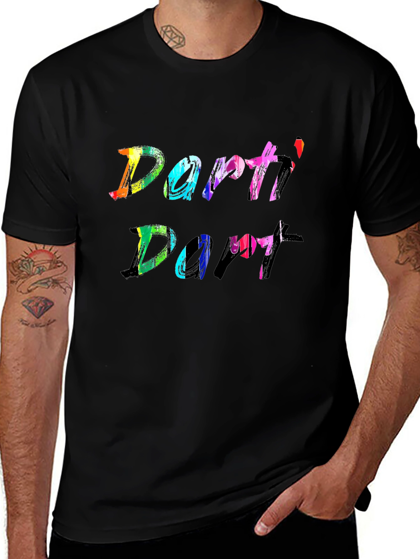 Party Dart T-Shirt Colorful Design