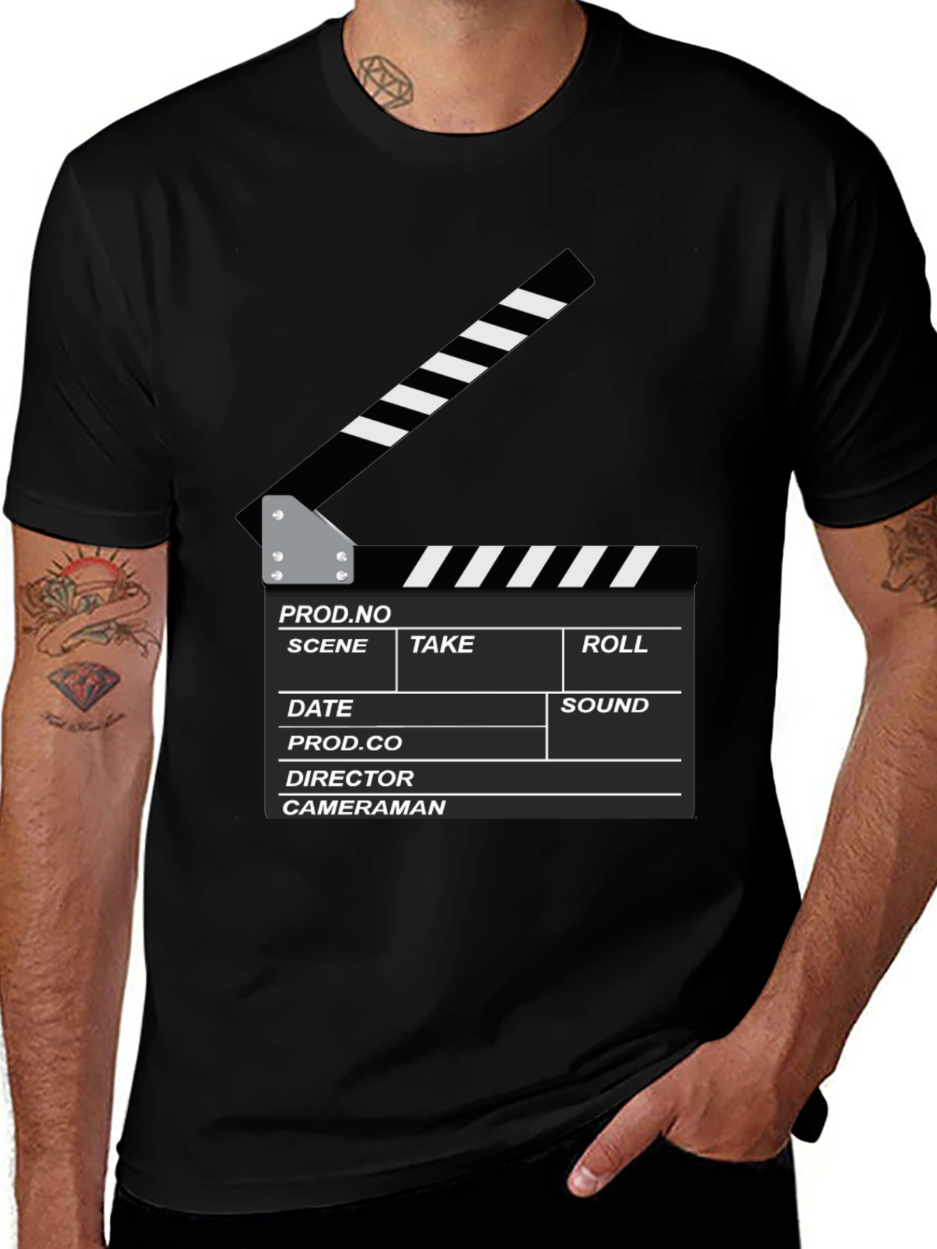 Variant 11 of Film Slate Graphic T-Shirt - Movie Lover Tee