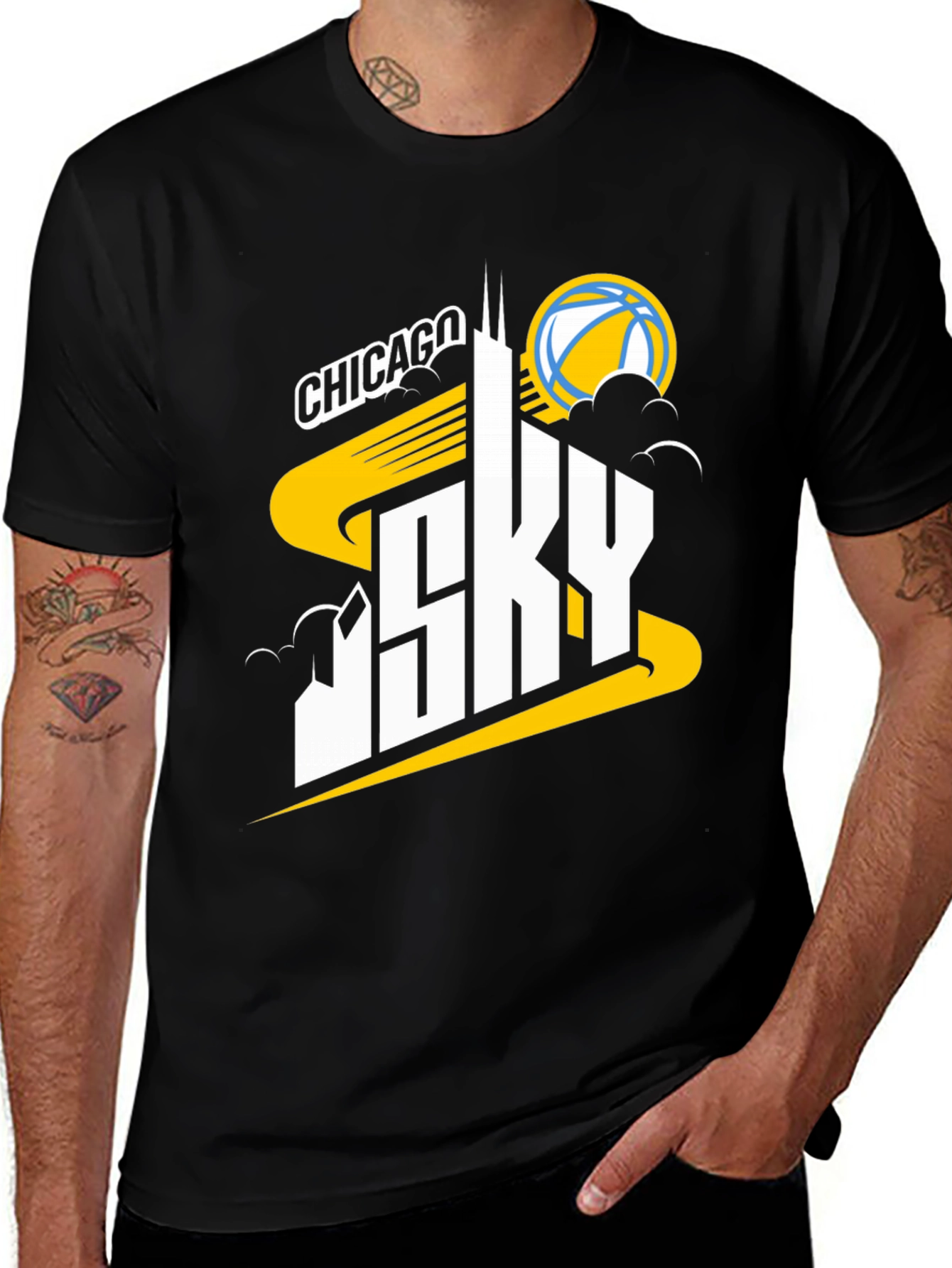 Chicago Sky Basketball Graphic T-Shirt