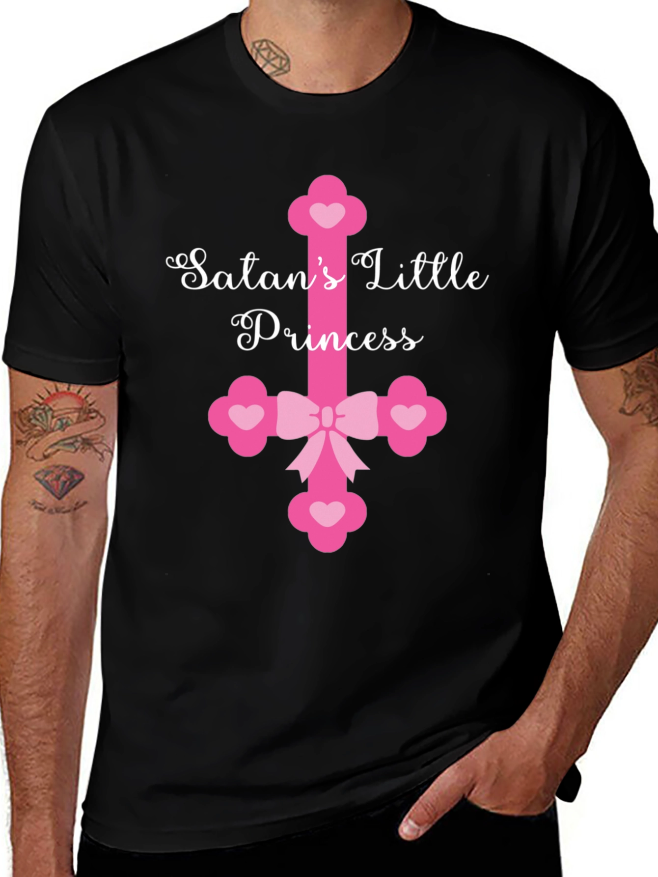 Variant 18 of Satan's Little Princess Black Graphic Tee