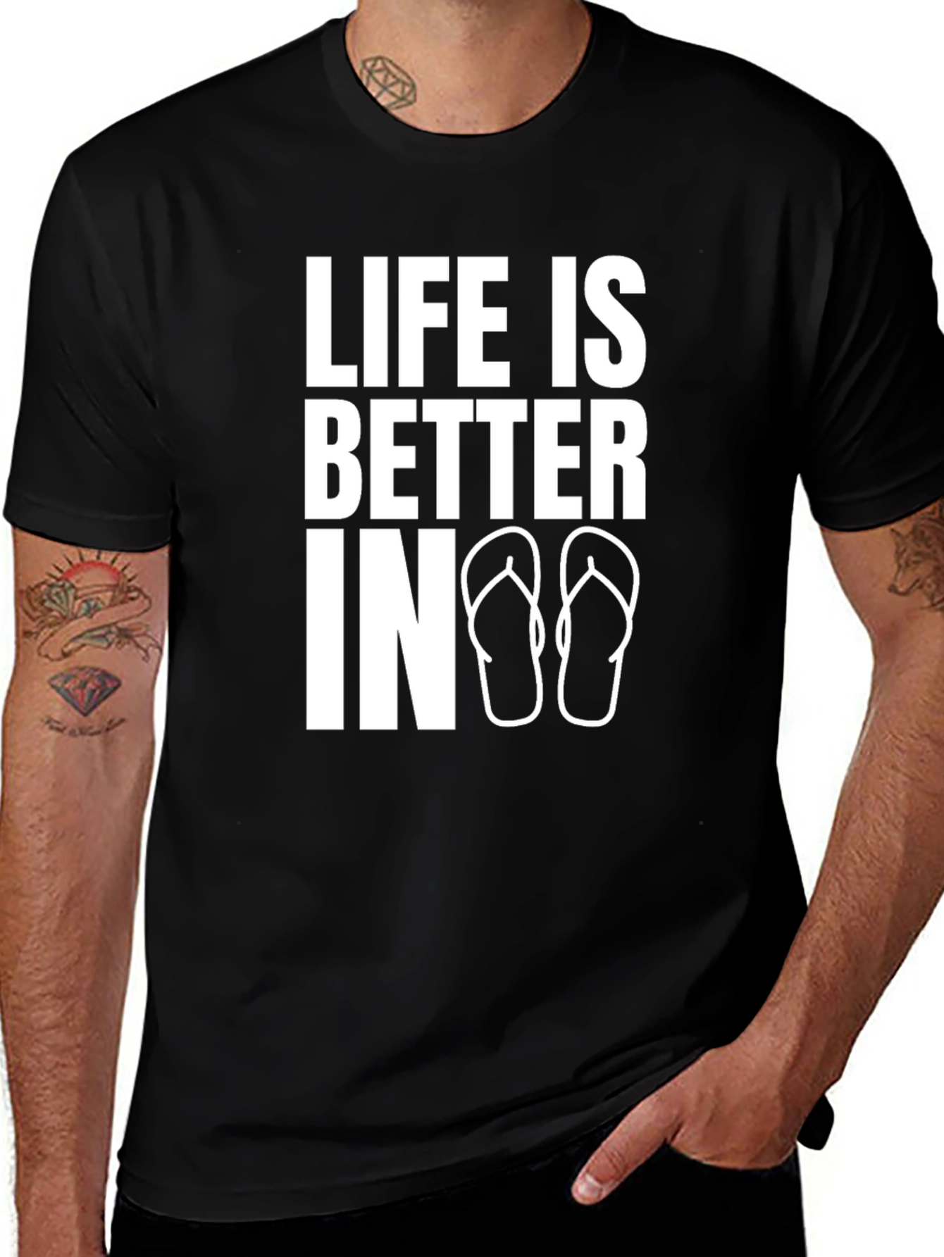 Variant 3 of Life is Better In Flip Flops T-Shirt