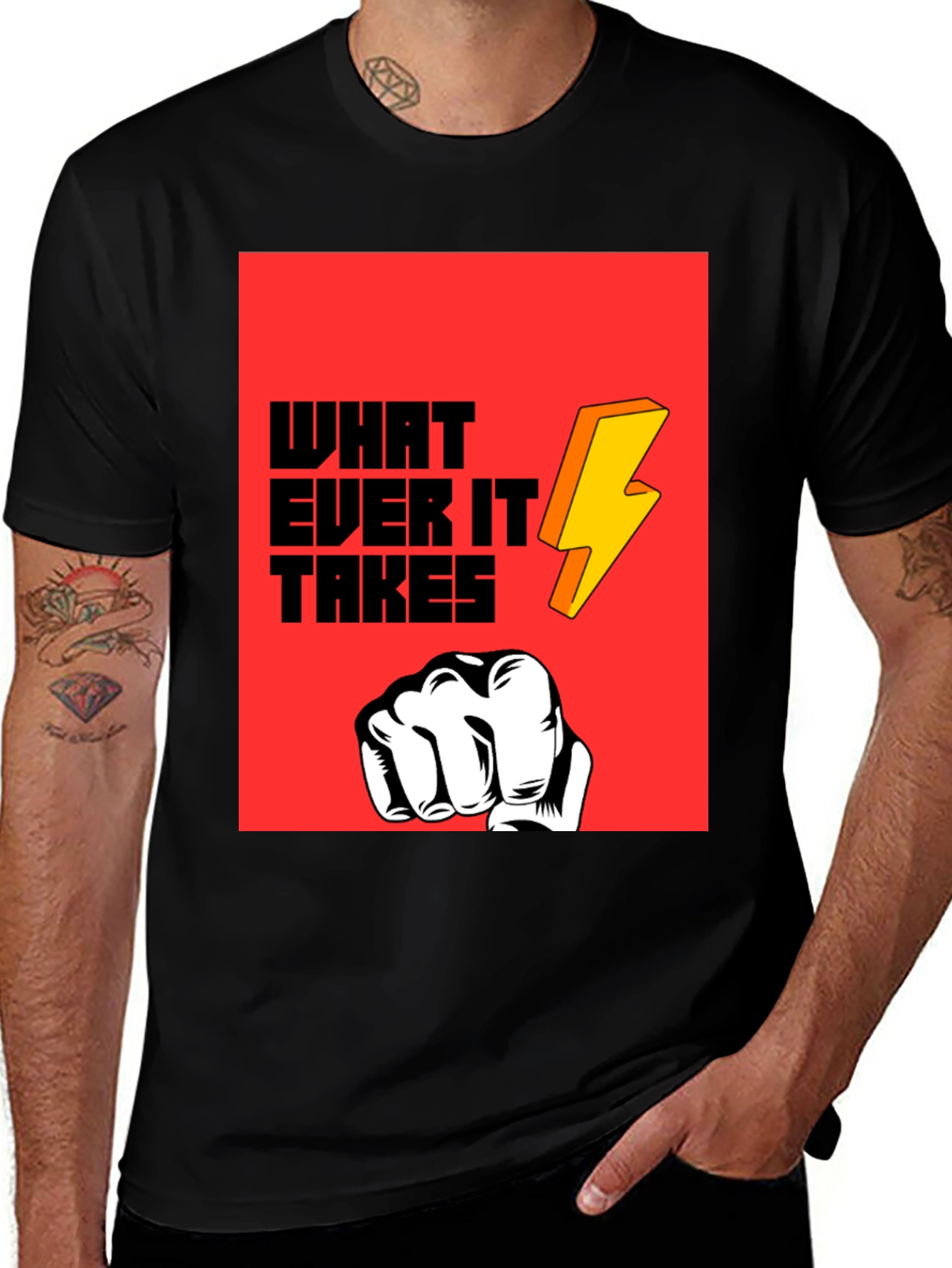 Variant 18 of Whatever It Takes Graphic Tee - Bold Statement T-Shirt