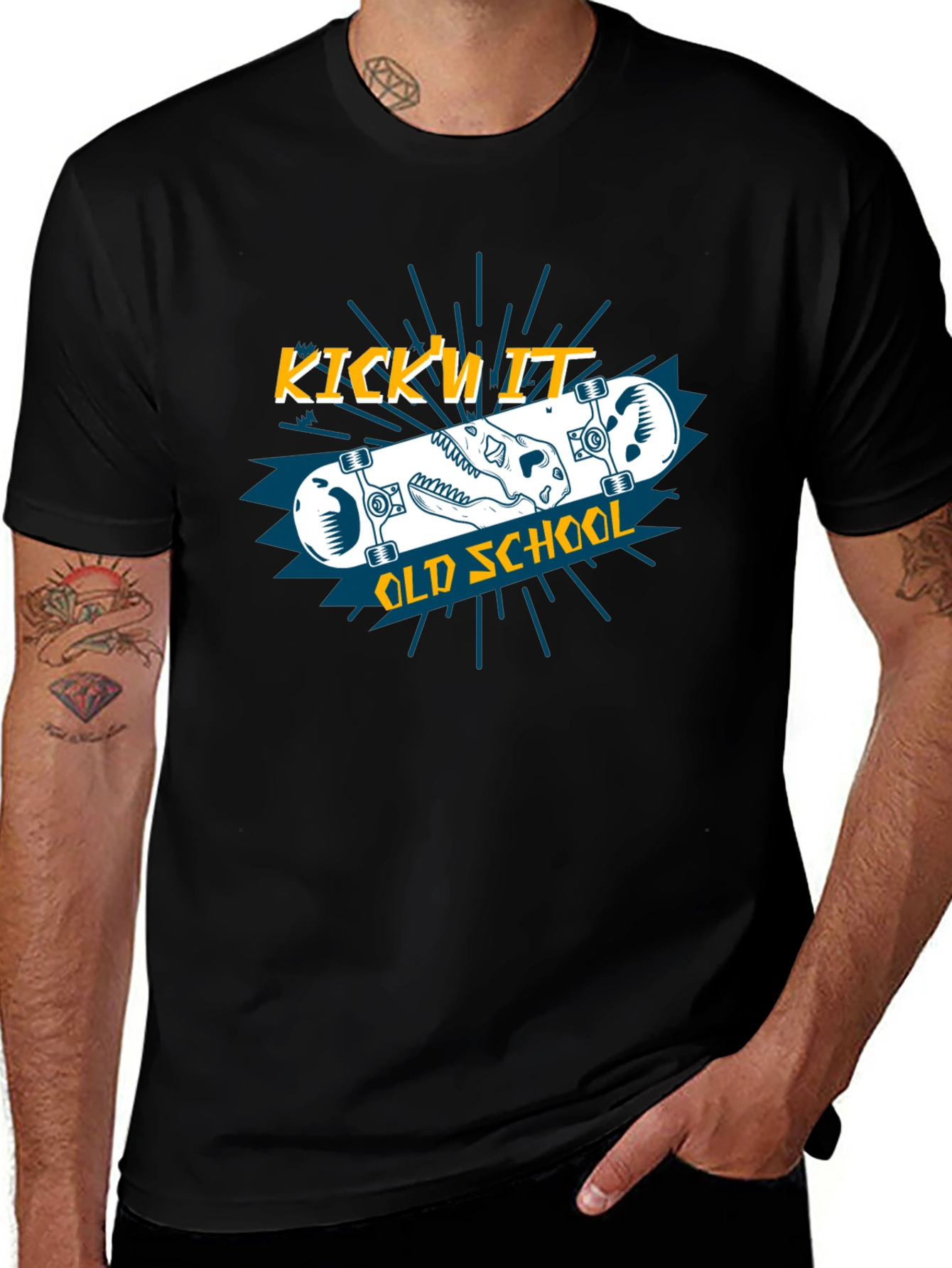 Variant 29 of Kick'n It Old School Graphic Tee