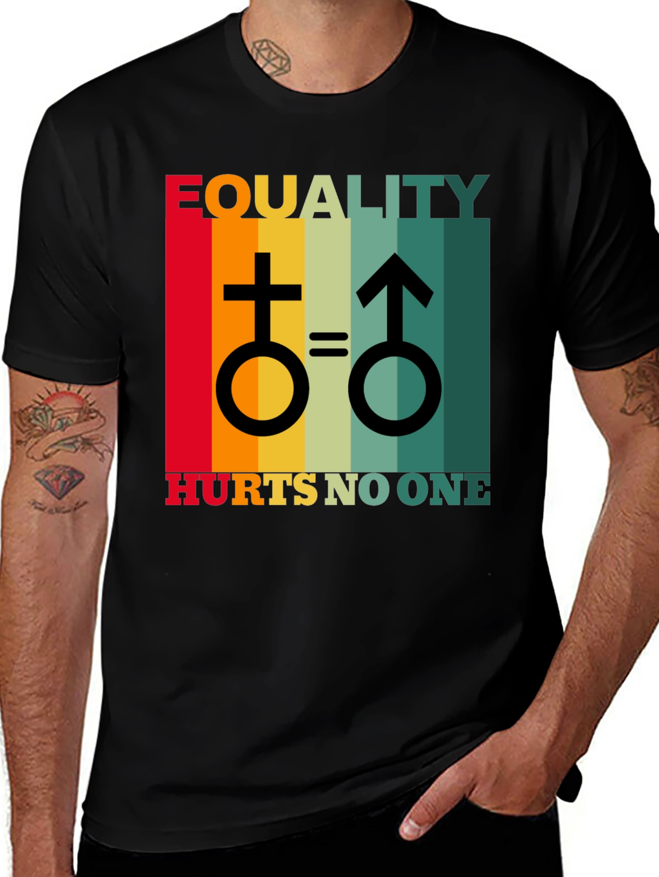 Variant 8 of Equality Hurts No One T-Shirt