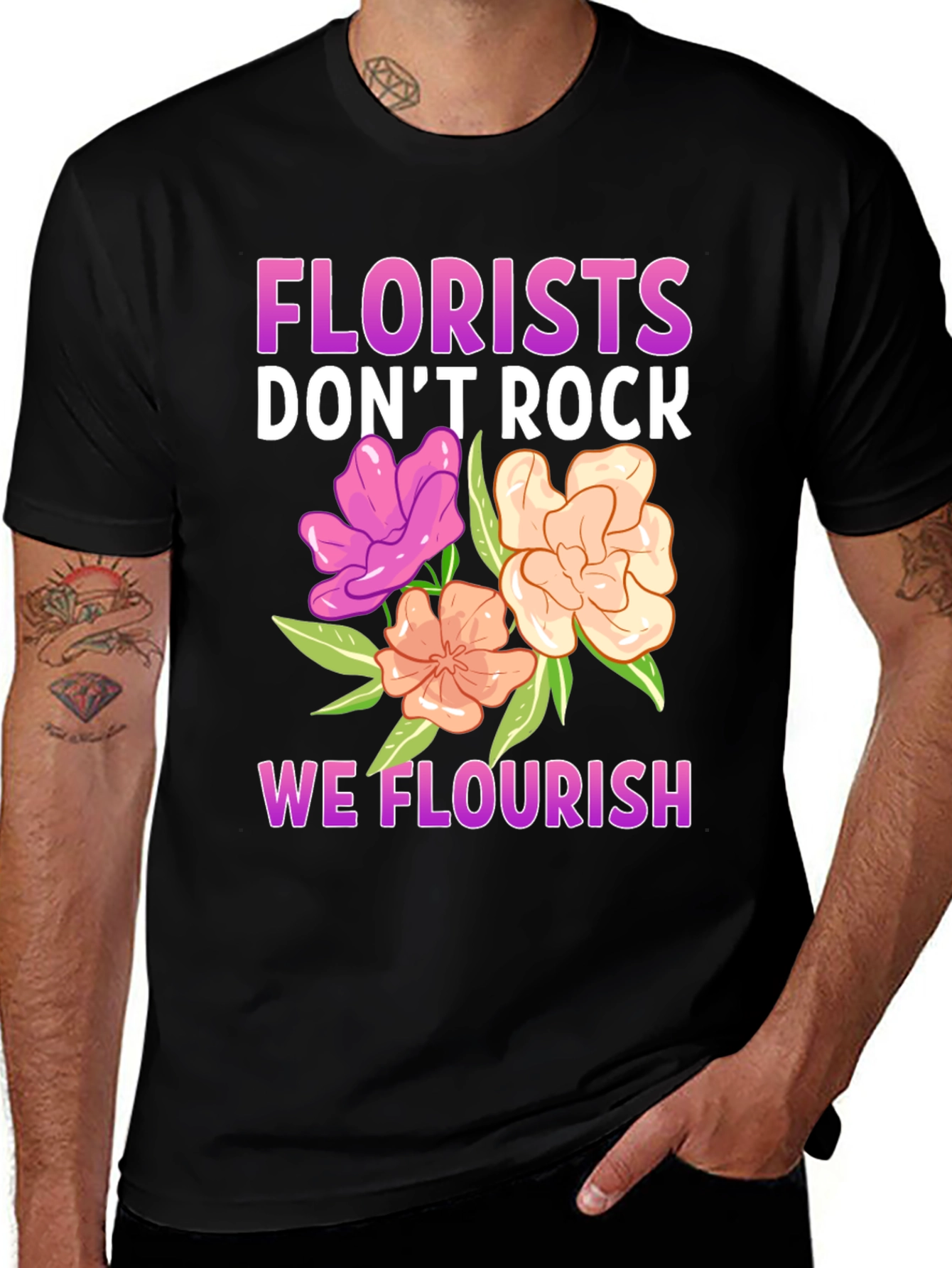 Variant 17 of Florist T-Shirt - We Flourish!