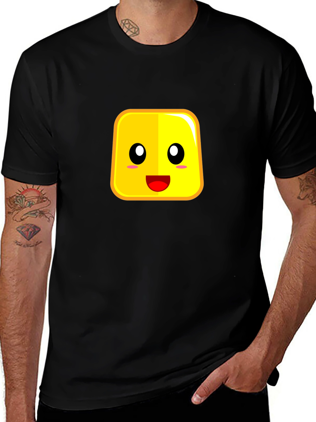 Variant 22 of Cute Cartoon Face Graphic Tee