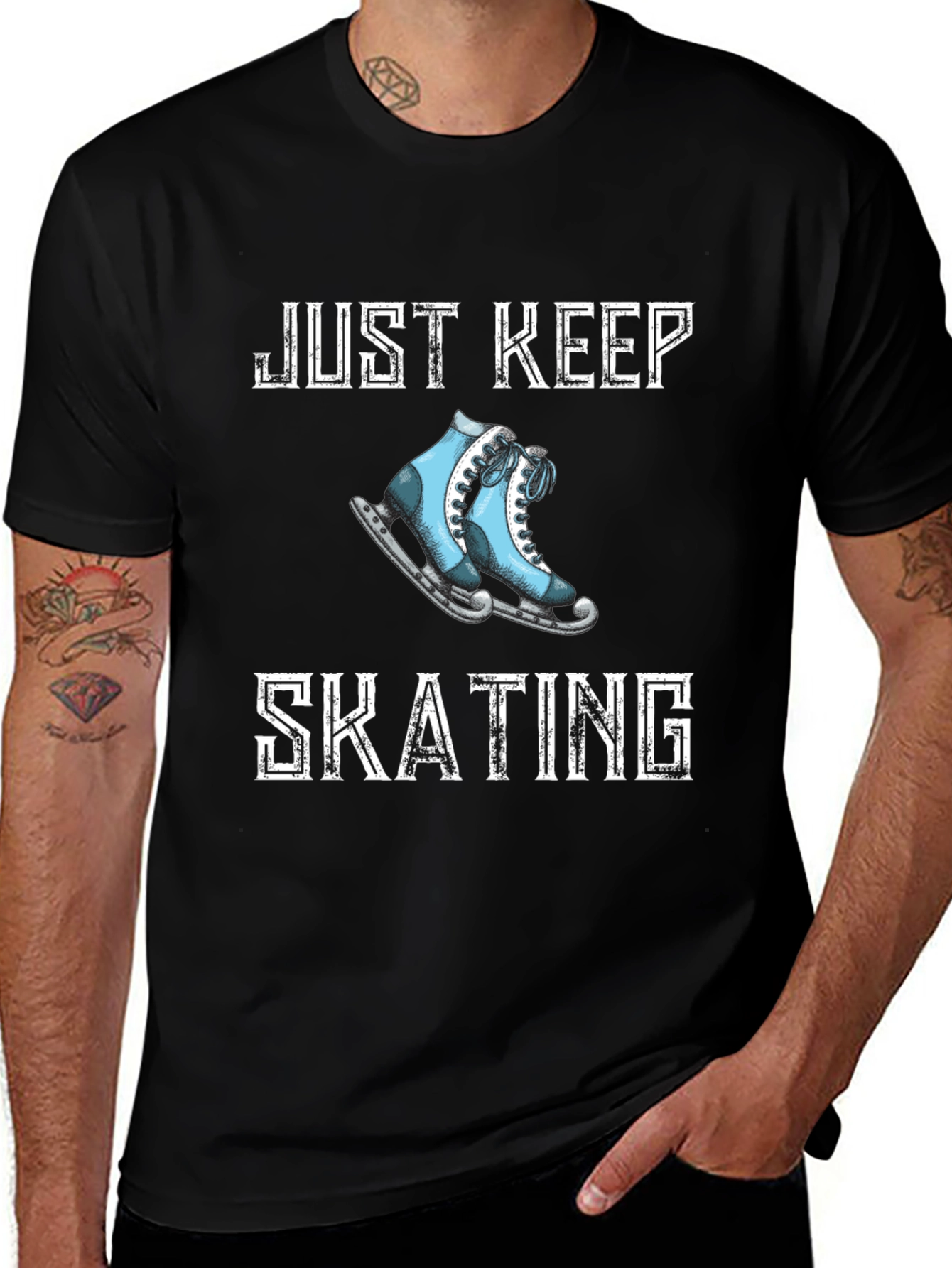 Variant 9 of Just Keep Skating T-Shirt