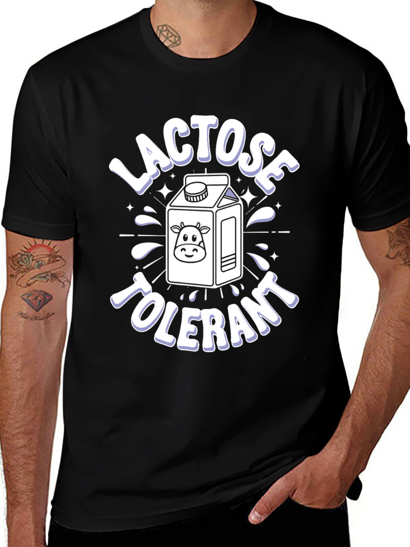 Variant 26 of Lactose Tolerant Graphic T-Shirt
