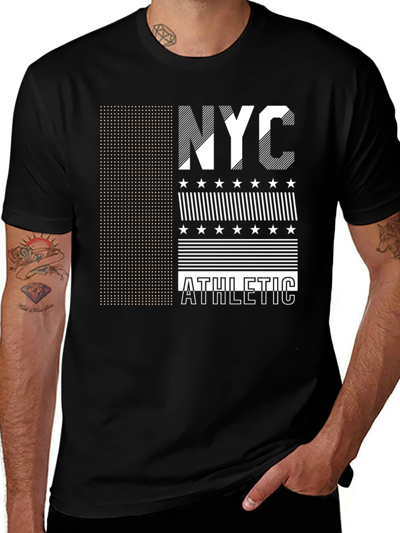 Variant 17 of NYC Athletic Graphic Tee - Black