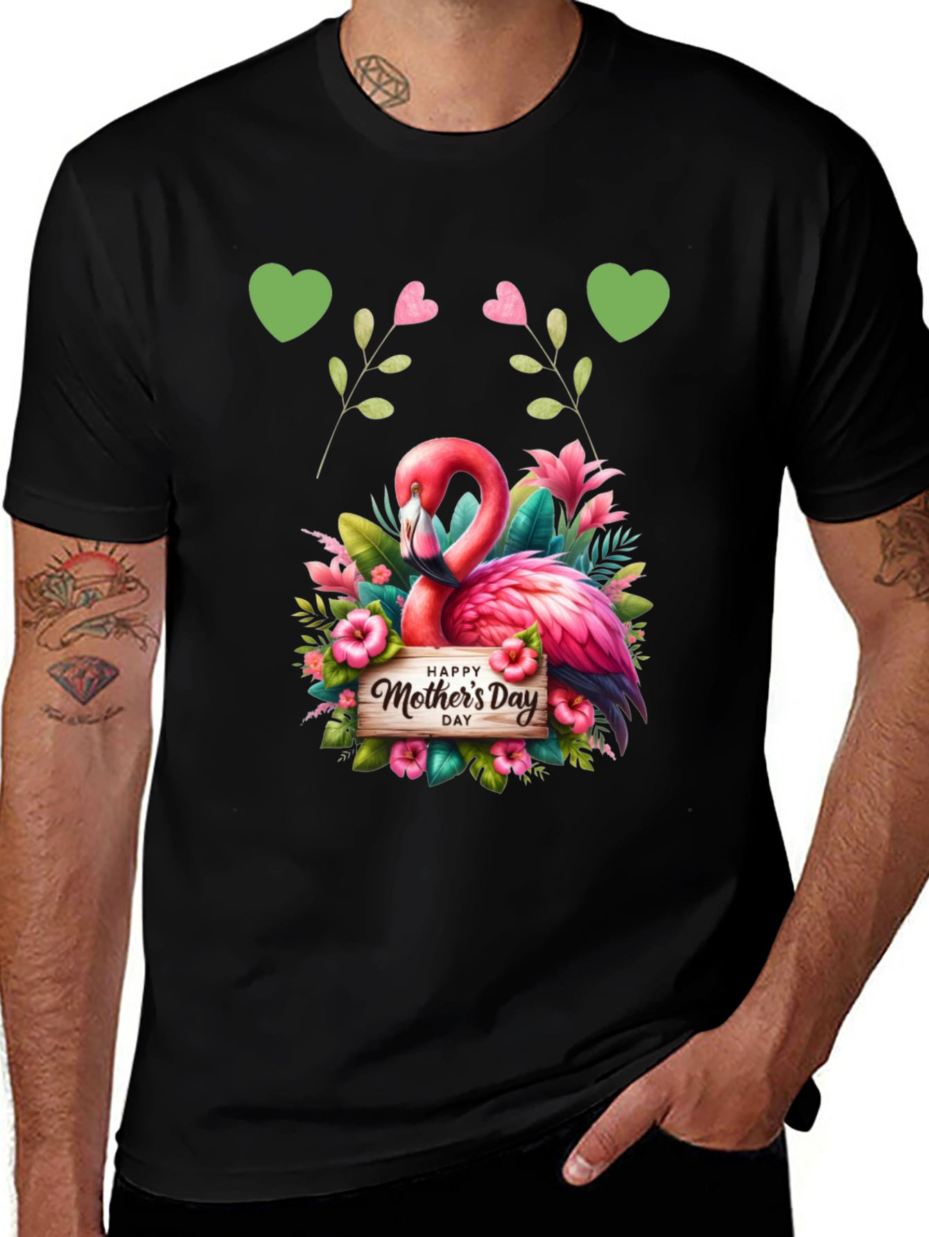 Variant 29 of Flamingo Happy Mother's Day Graphic Tee