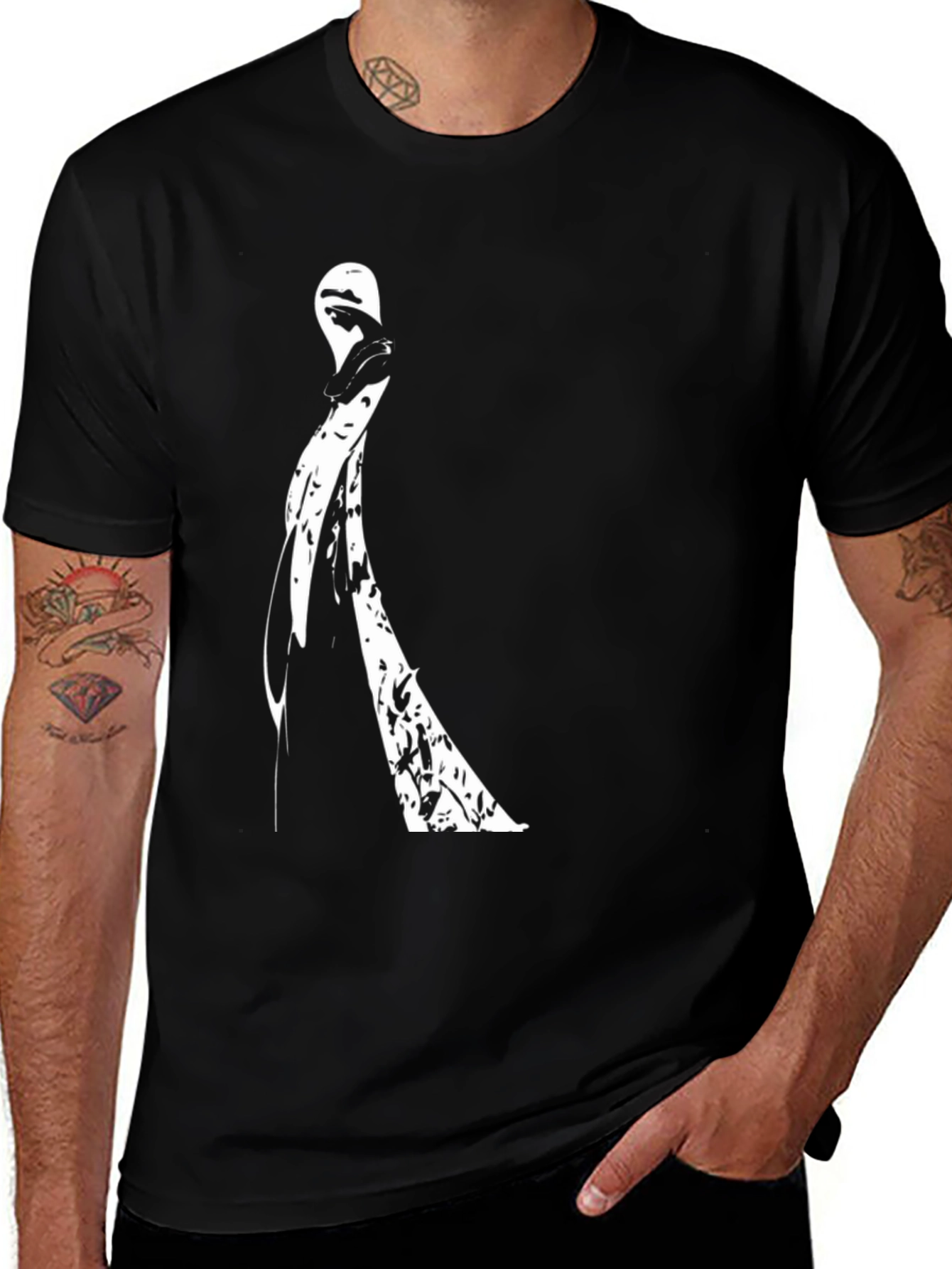 Black Modern Art Black T-Shirt main image