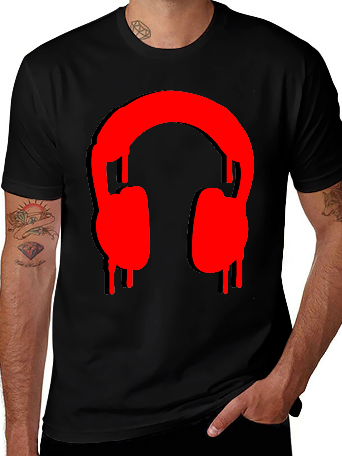 Variant 12 of Headphone Graphic Tee - Stylish Music Lover's T-Shirt