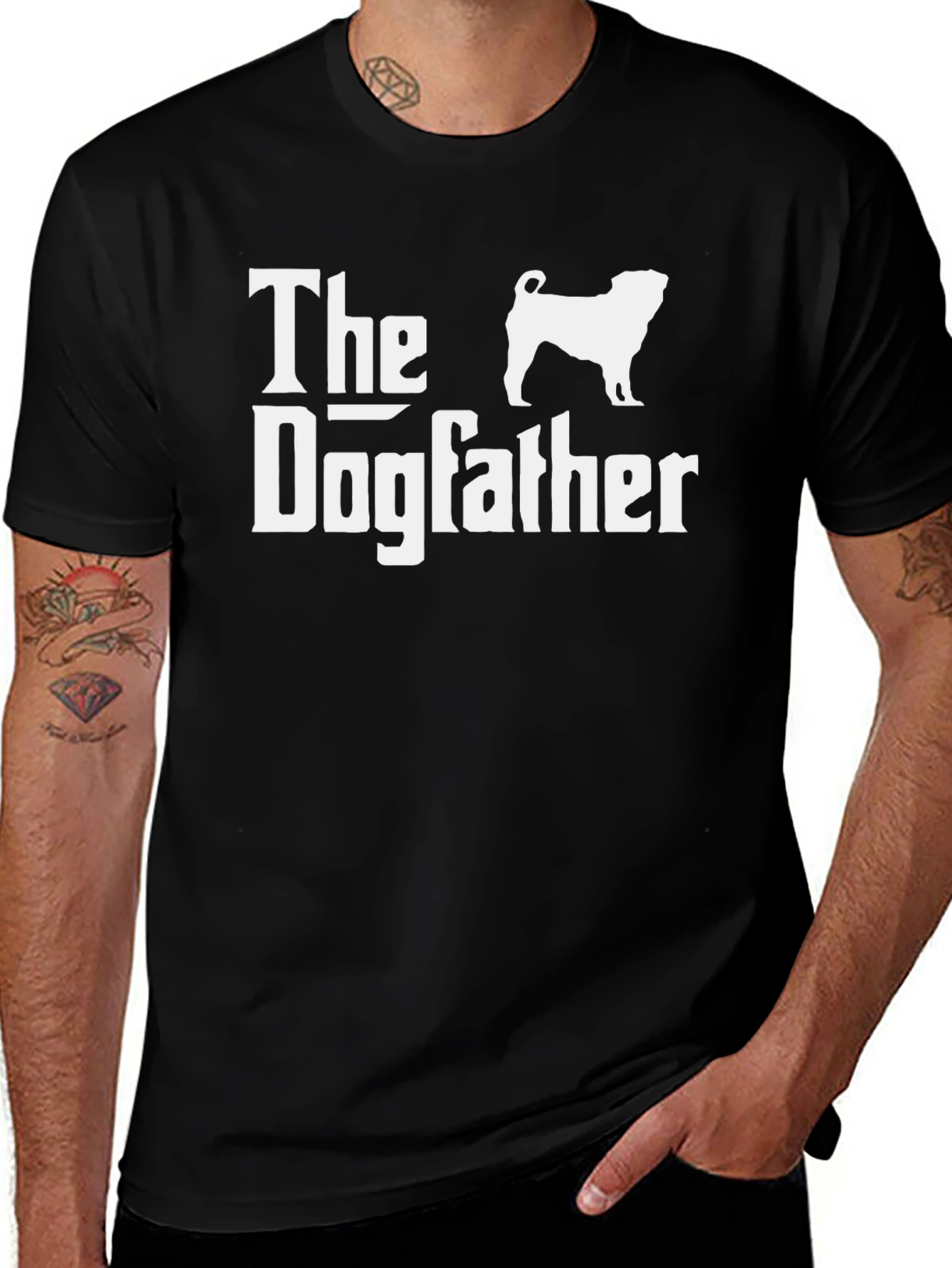 Variant 21 of The Dogfather T-Shirt - Funny Dog Lover Tee
