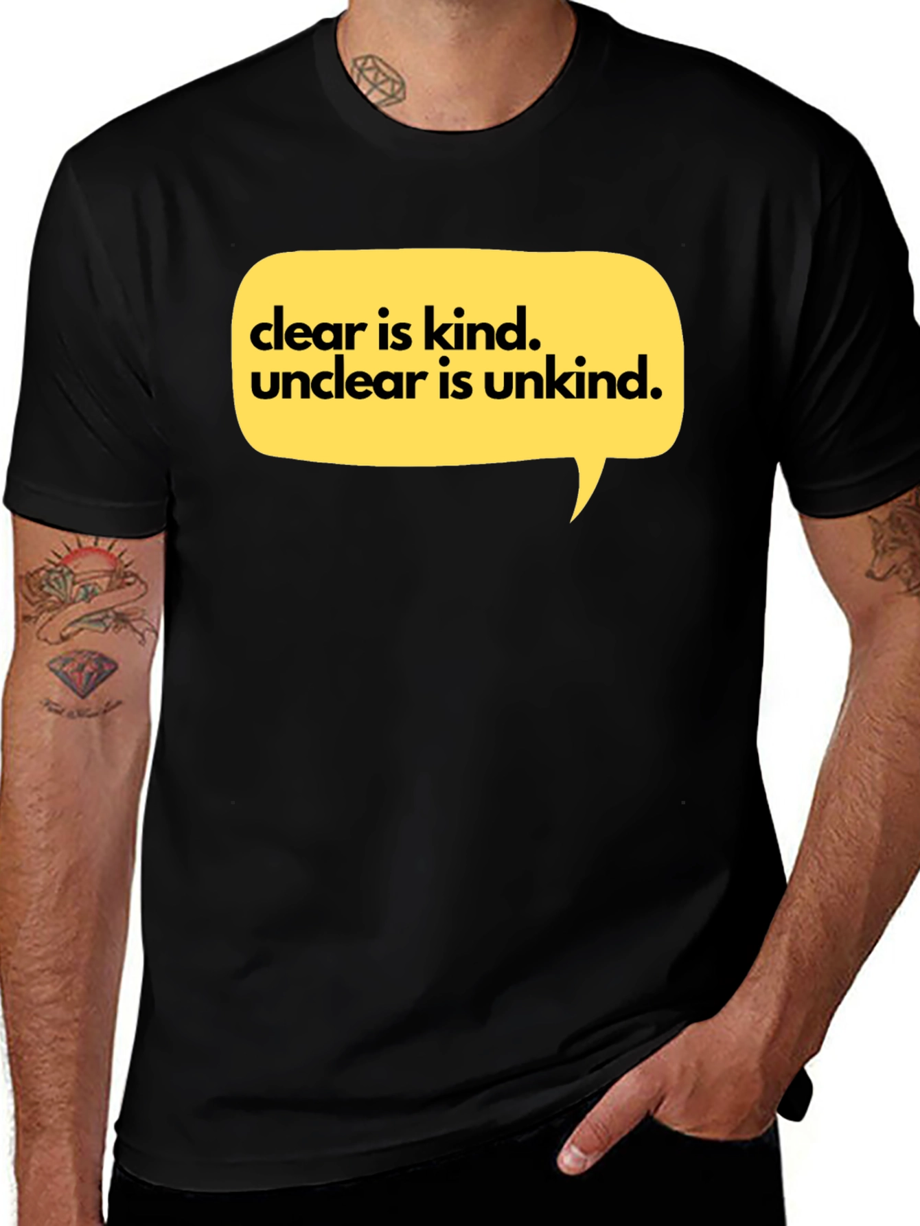 Variant 4 of Clear Is Kind T-Shirt: Inspiring Graphic Tee