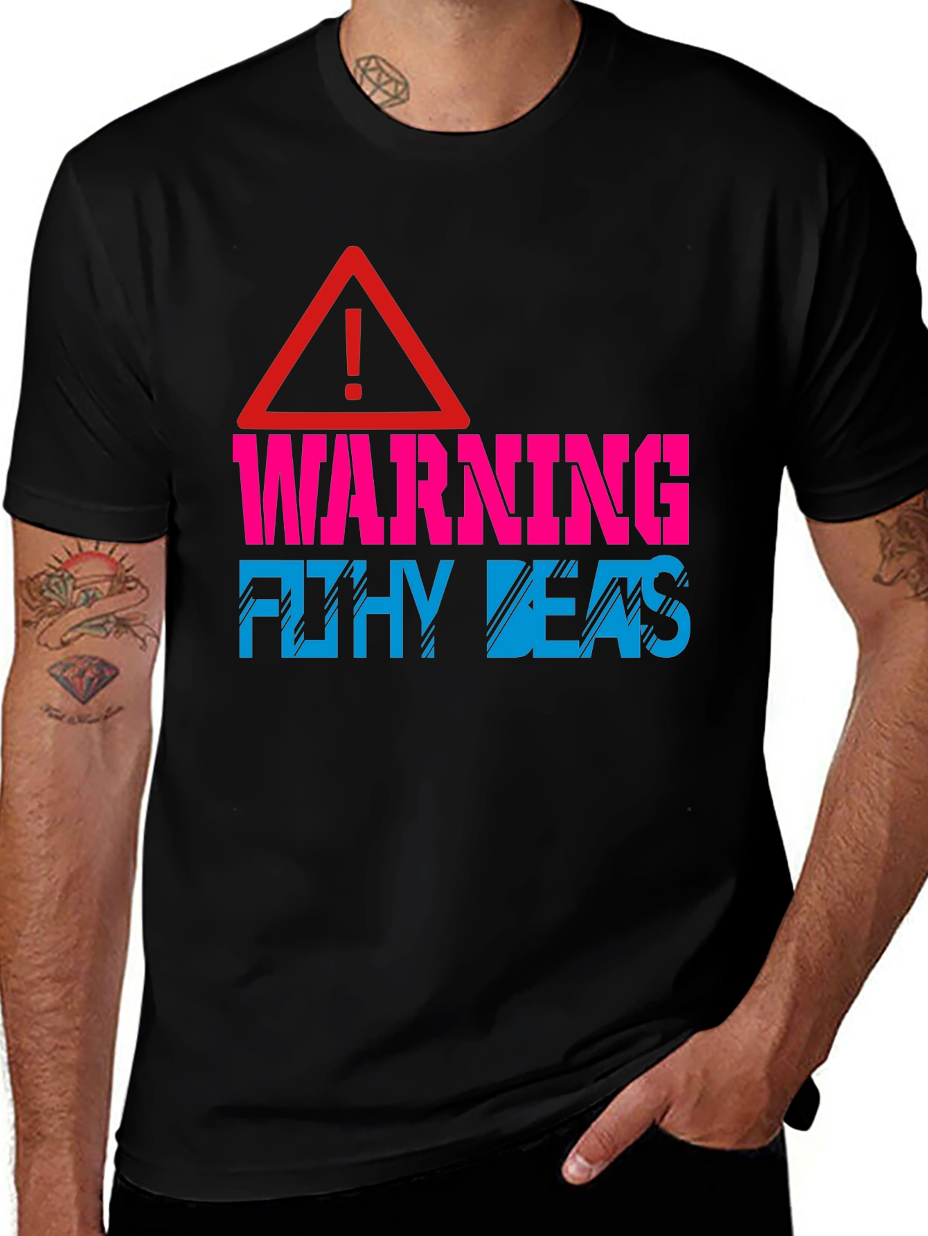 Variant 20 of Warning Filthy Beast Novelty T-Shirt