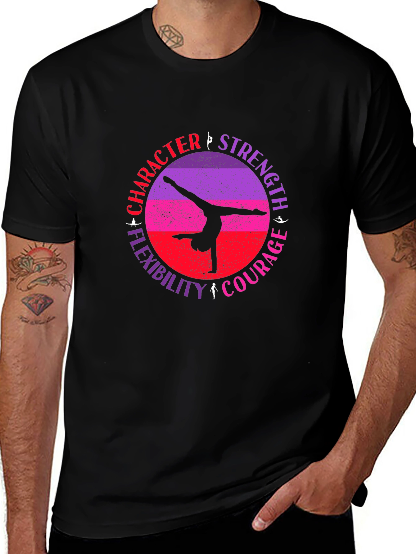 Variant 27 of Gymnastics Character Strength T-Shirt