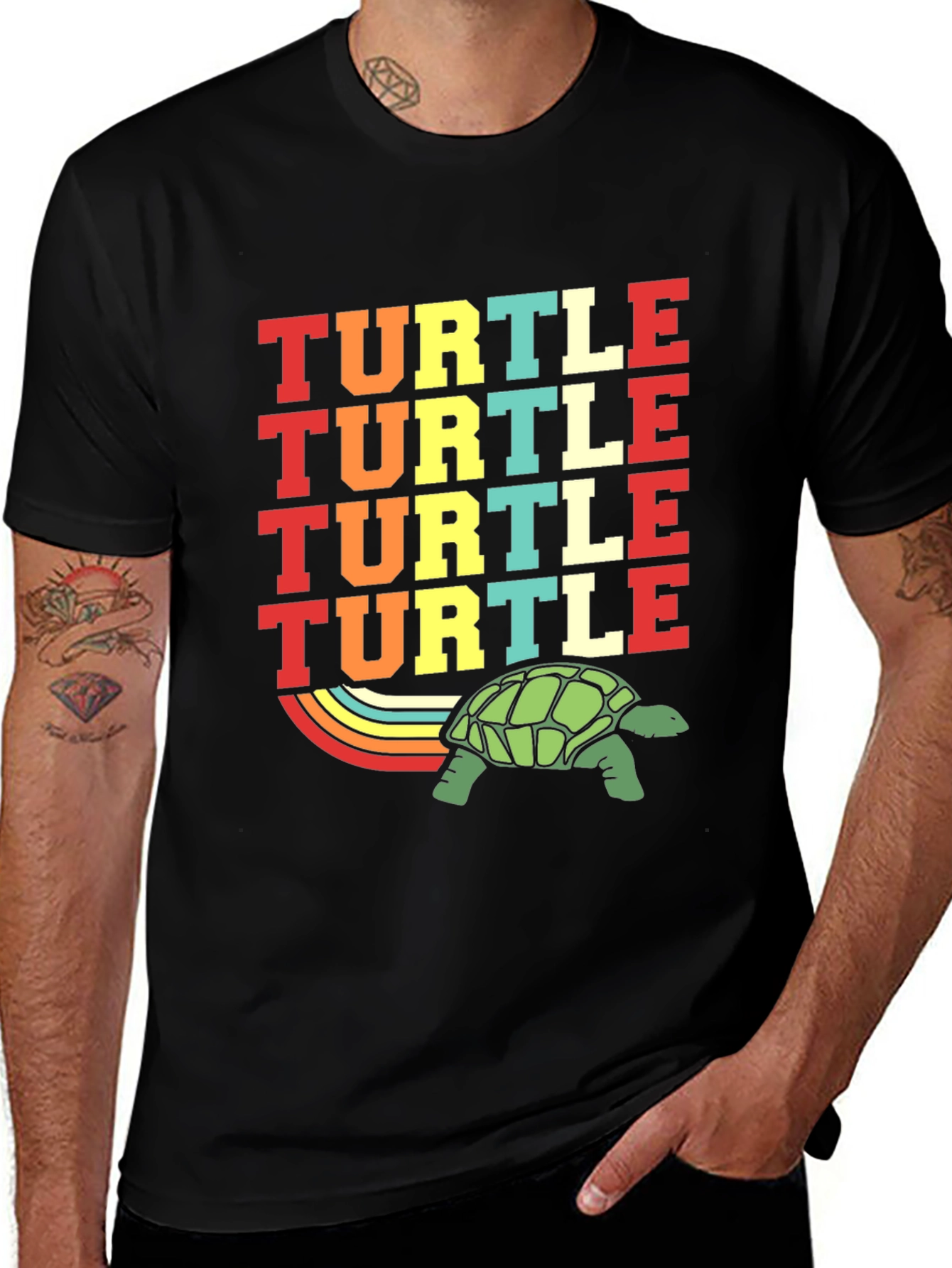 Variant 10 of Retro Turtle T-Shirt - Vintage Style Graphic Tee