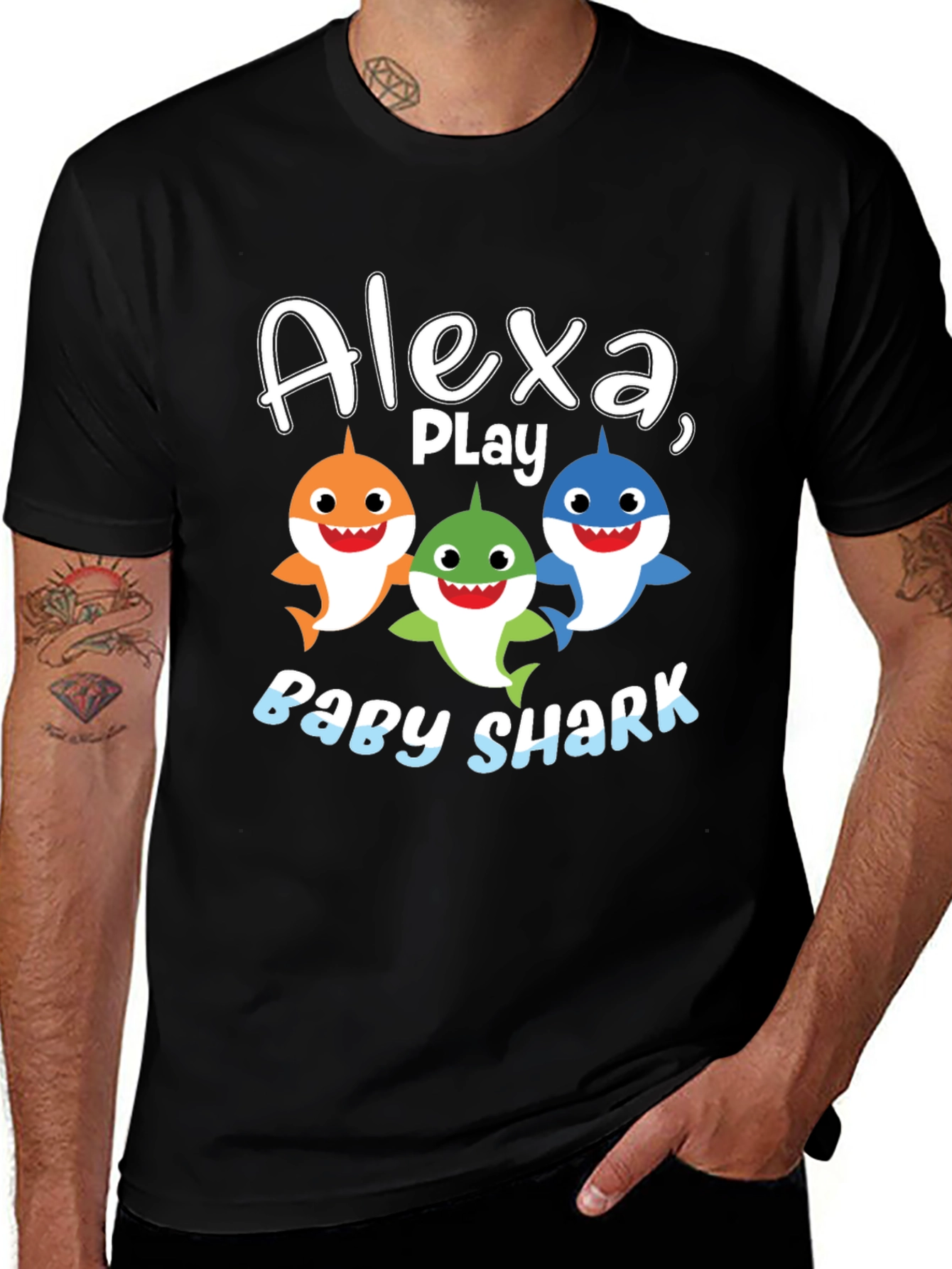 Variant 16 of Alexa, Play Baby Shark T-Shirt