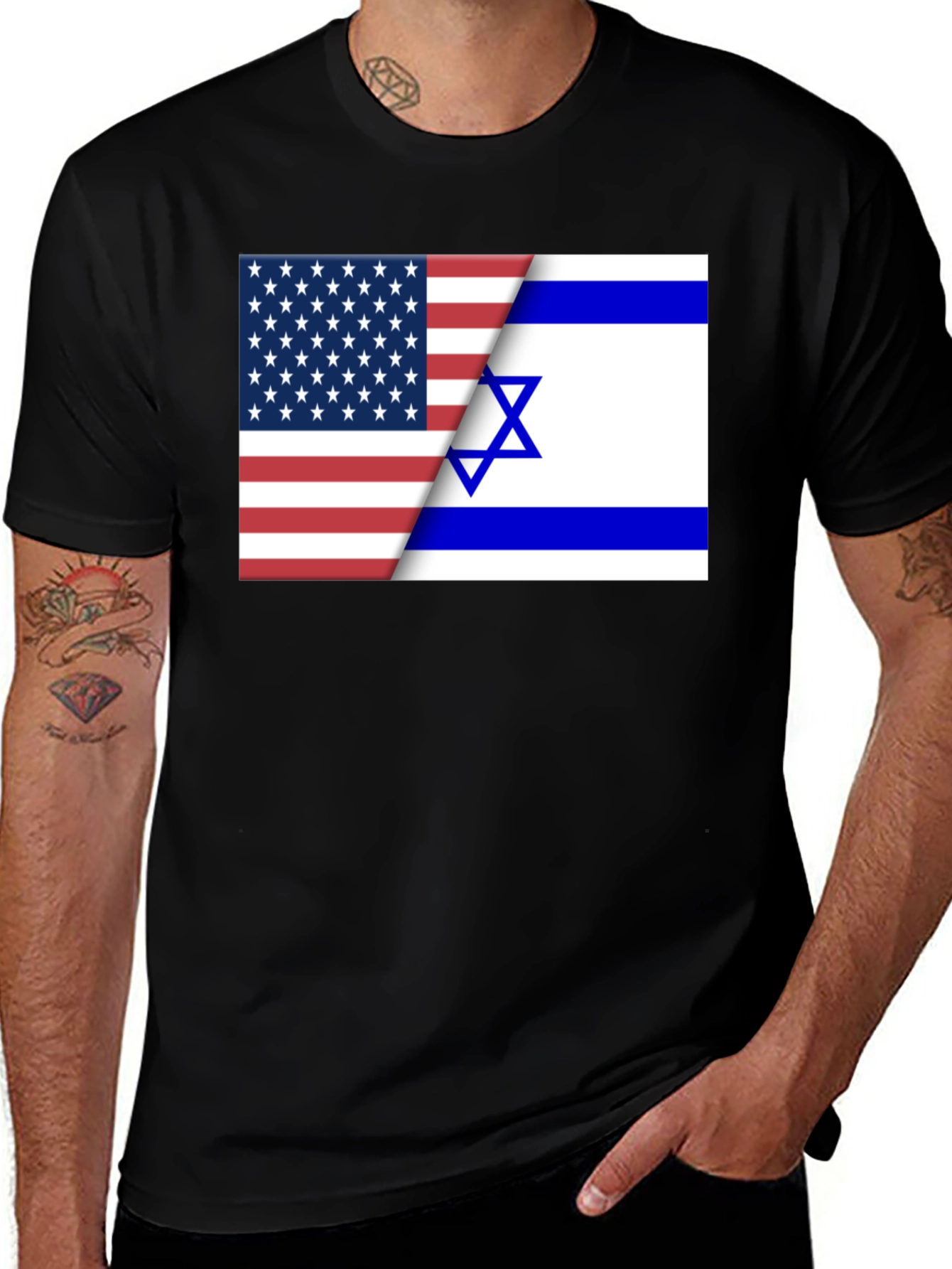 USA & Israel Flag T-Shirt