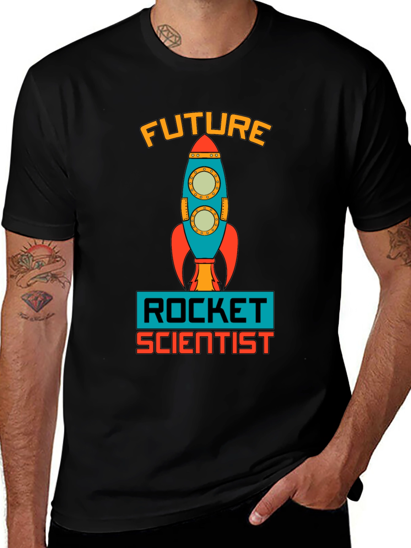 Variant 22 of Future Rocket Scientist T-Shirt
