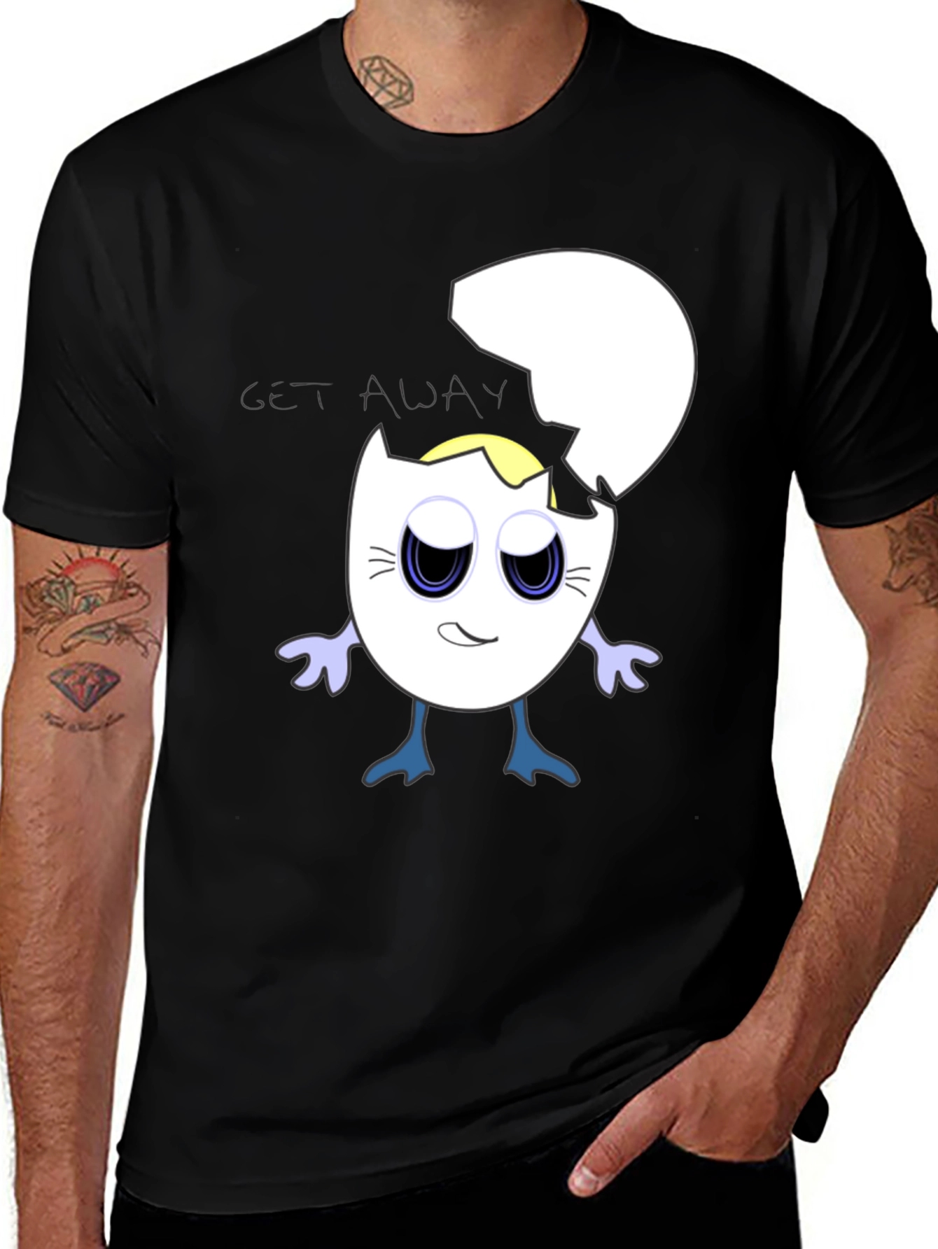 Cracked Egg Cartoon T-Shirt