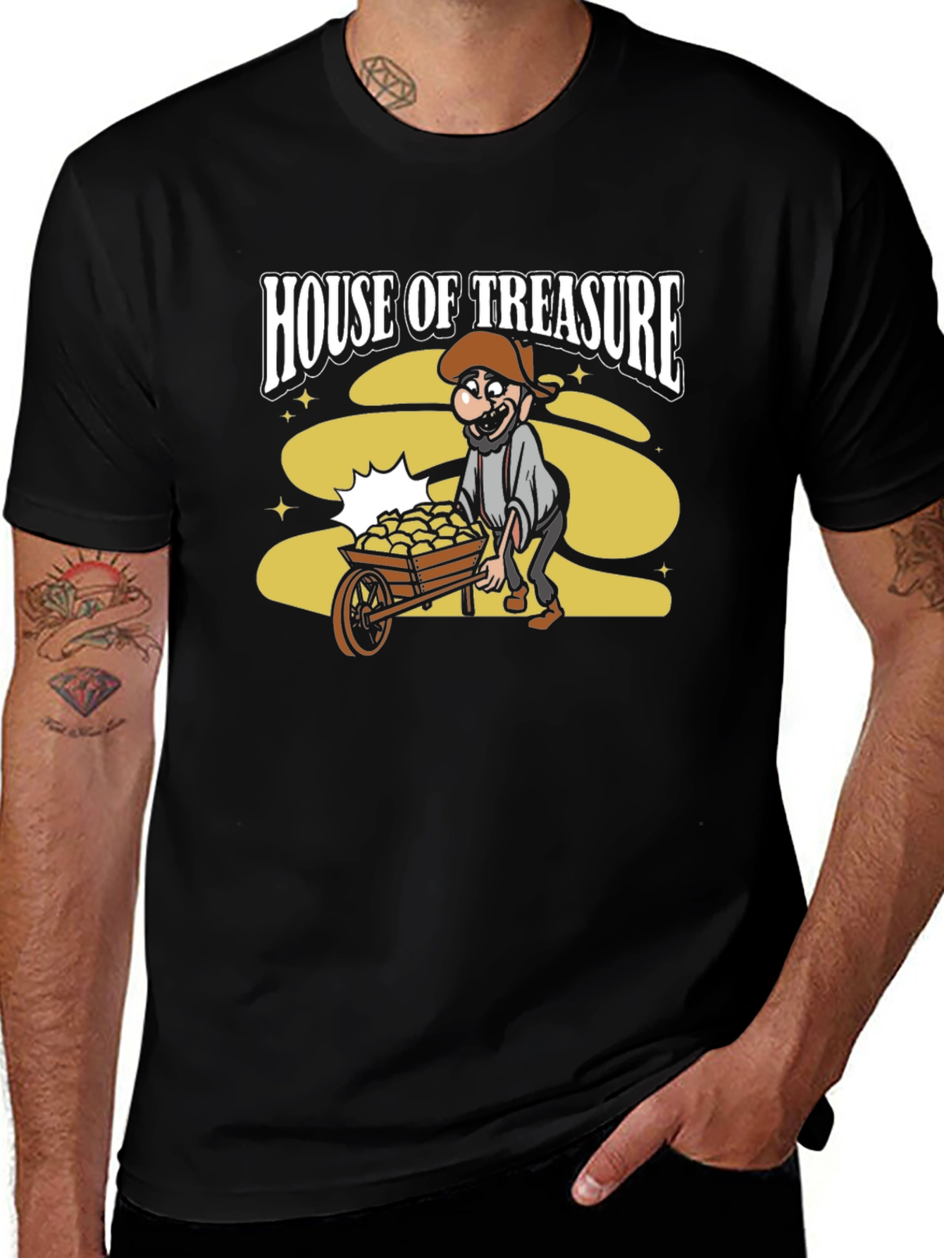 Variant 8 of House of Treasure Funny Cartoon Graphic T-Shirt