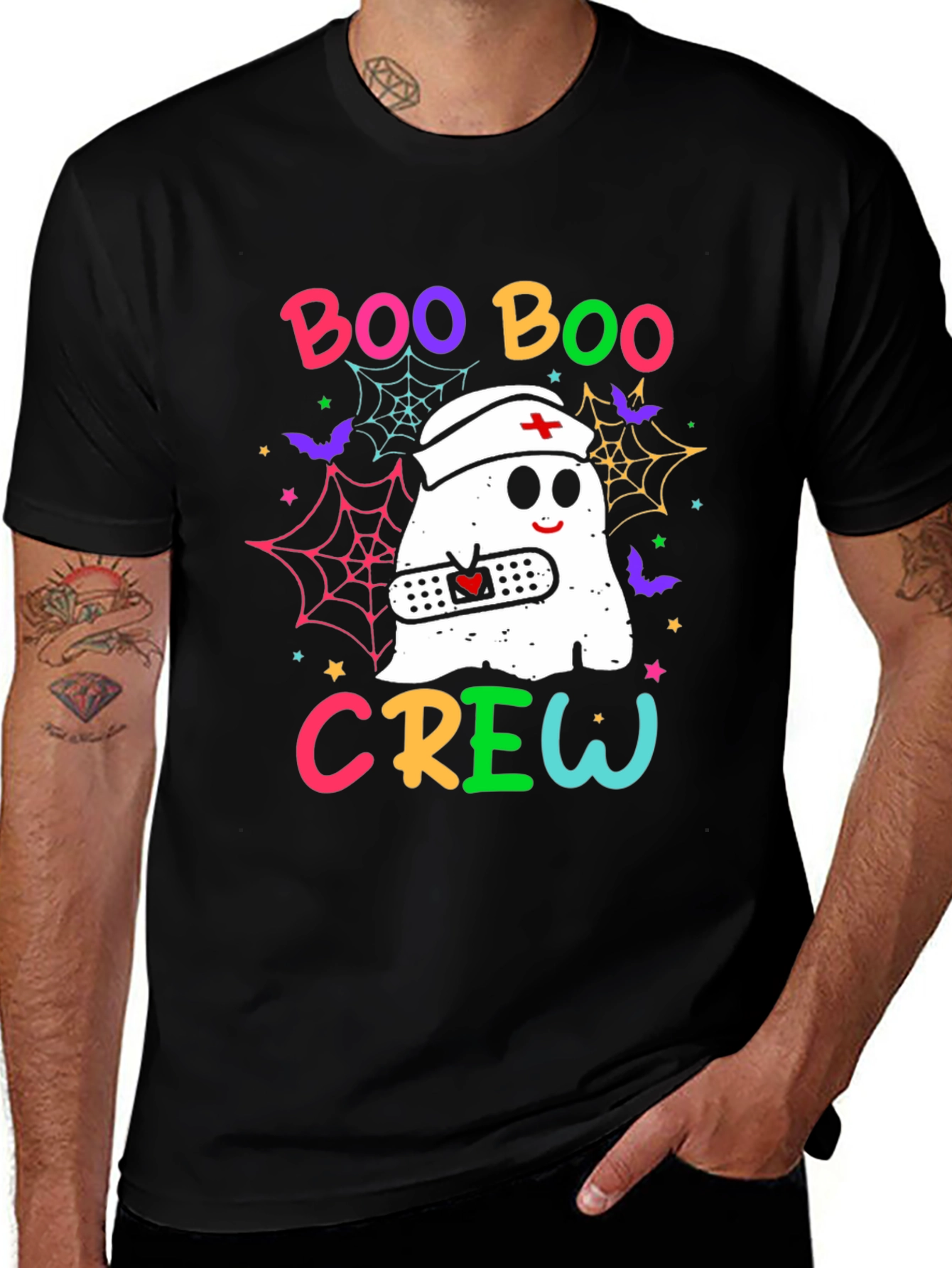 Boo Boo Crew Halloween Nurse Ghost T-Shirt