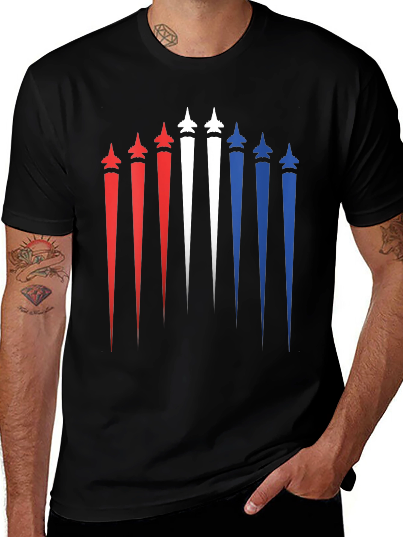 Variant 15 of Patriotic Jet Stream Graphic Tee