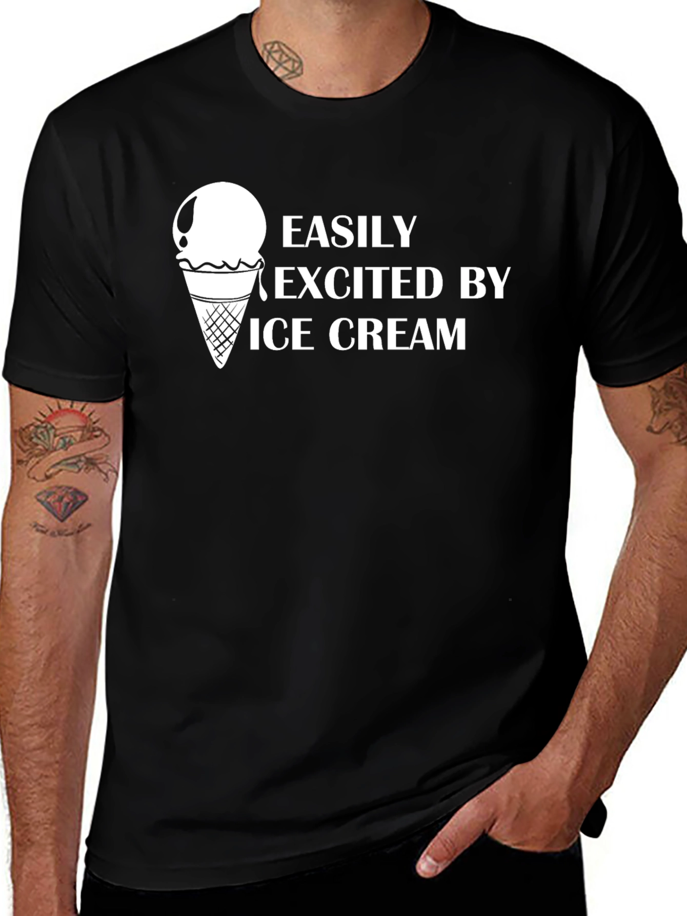 Variant 19 of Easily Excited By Ice Cream T-Shirt