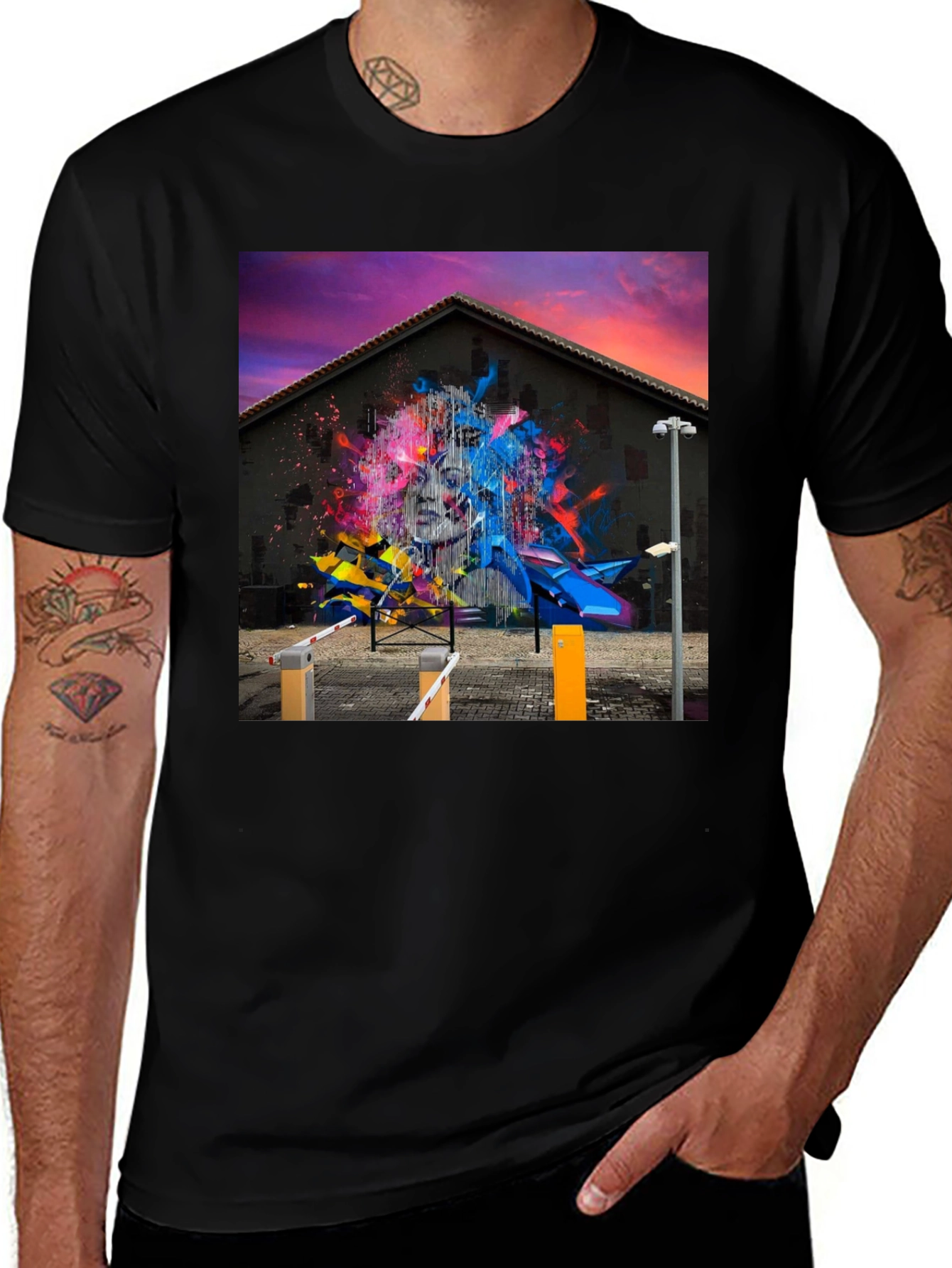 Variant 10 of Graffiti Art Graphic Tee - Modern Street Style