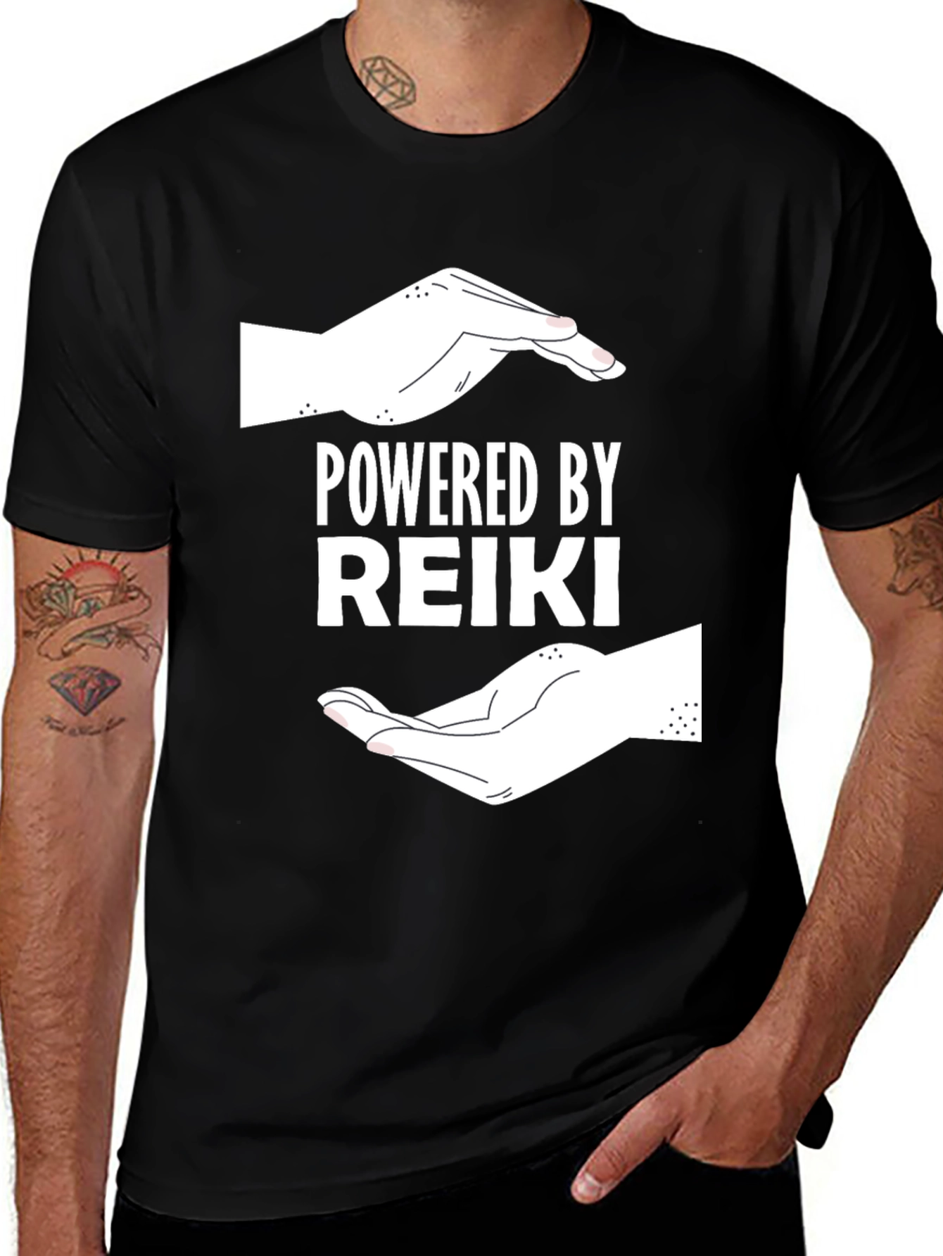 Powered by Reiki T-Shirt - Energy Healing Tee