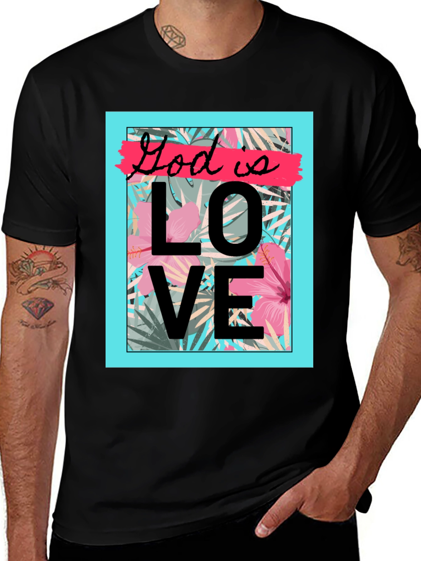 Variant 25 of God is Love Graphic T-Shirt