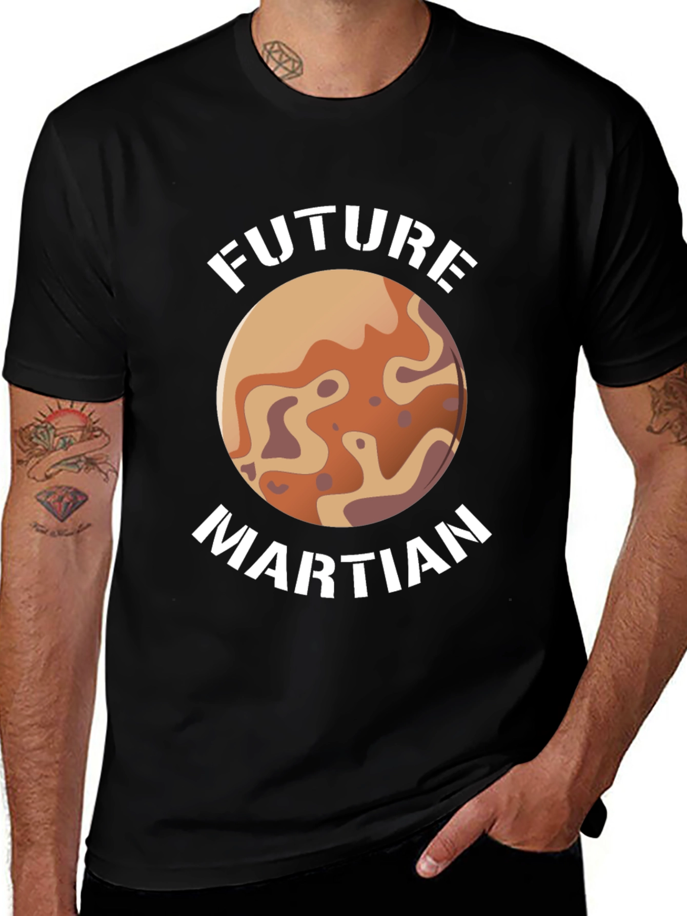 Future Martian Graphic T-Shirt - Space Enthusiast Tee