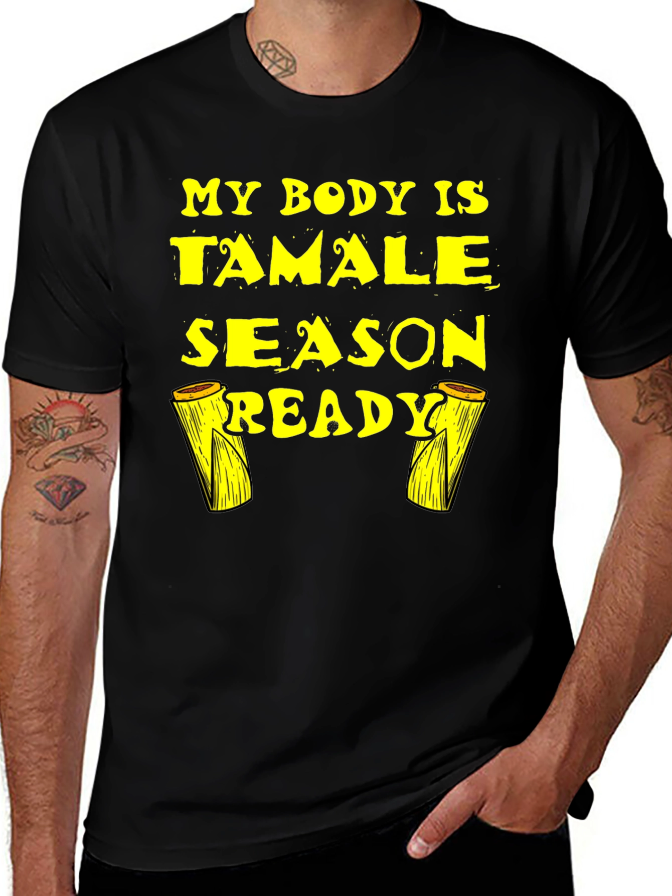 Variant 4 of Tamale Season Ready Black T-Shirt